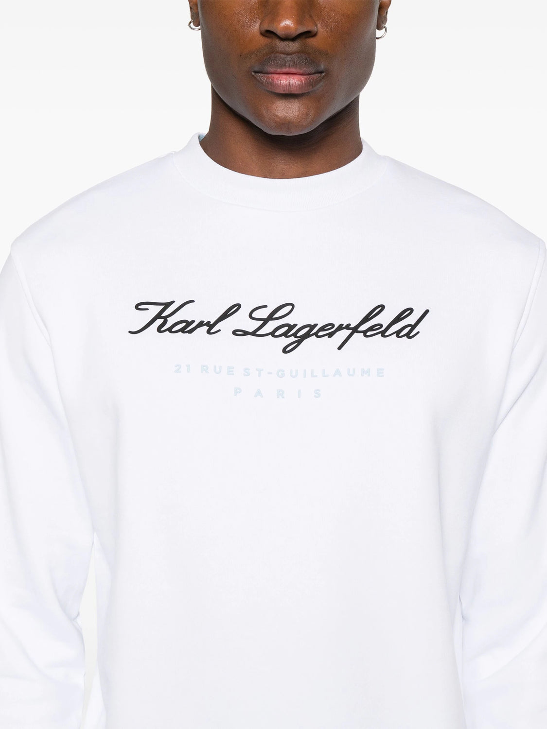 Karl Lagerfeld Camisola Sweat Kl705408 White Branco_shot2