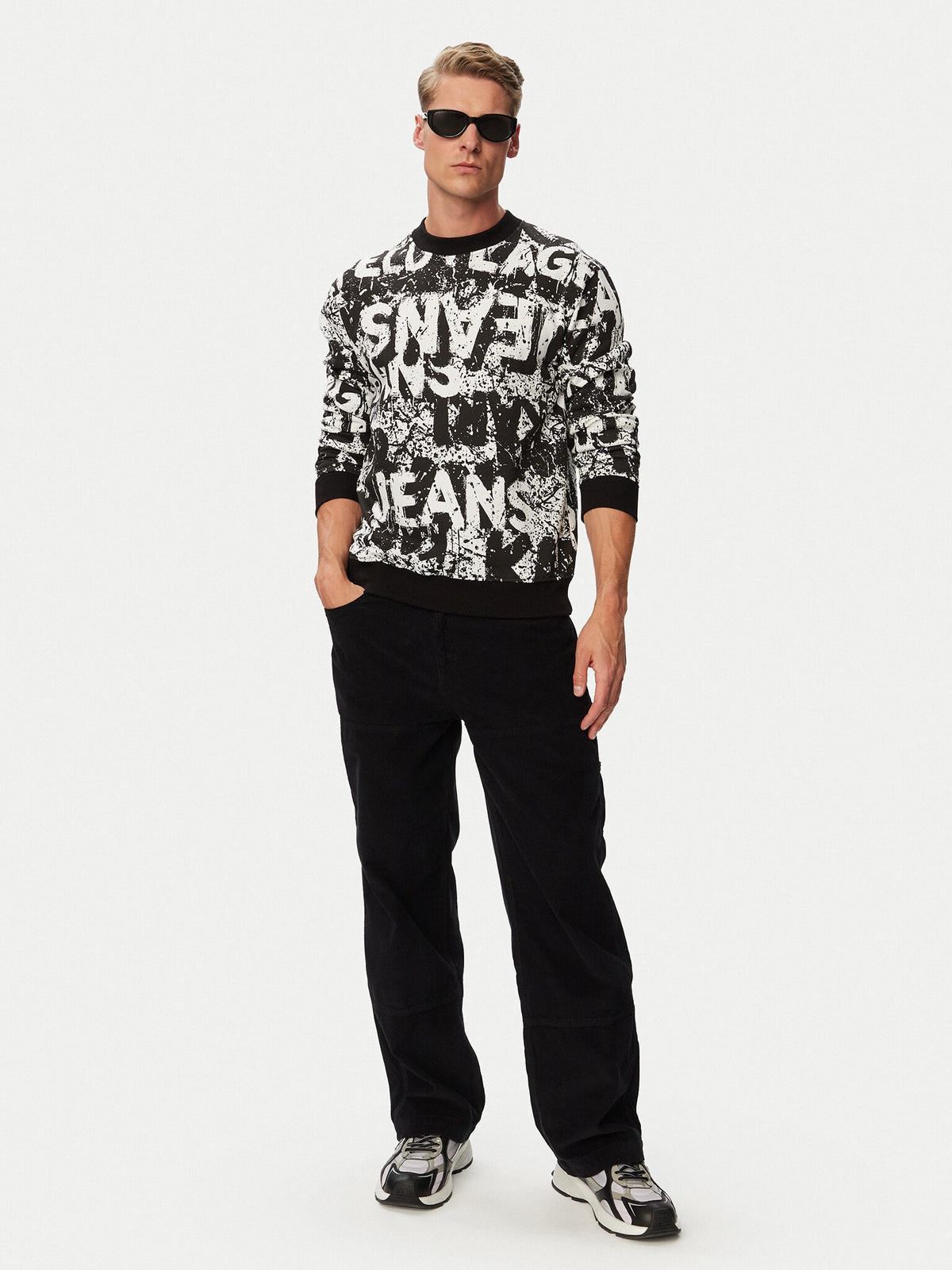 Karl Lagerfeld Camisola Sweat Klb3m20022 Black.logo Preto_shot2