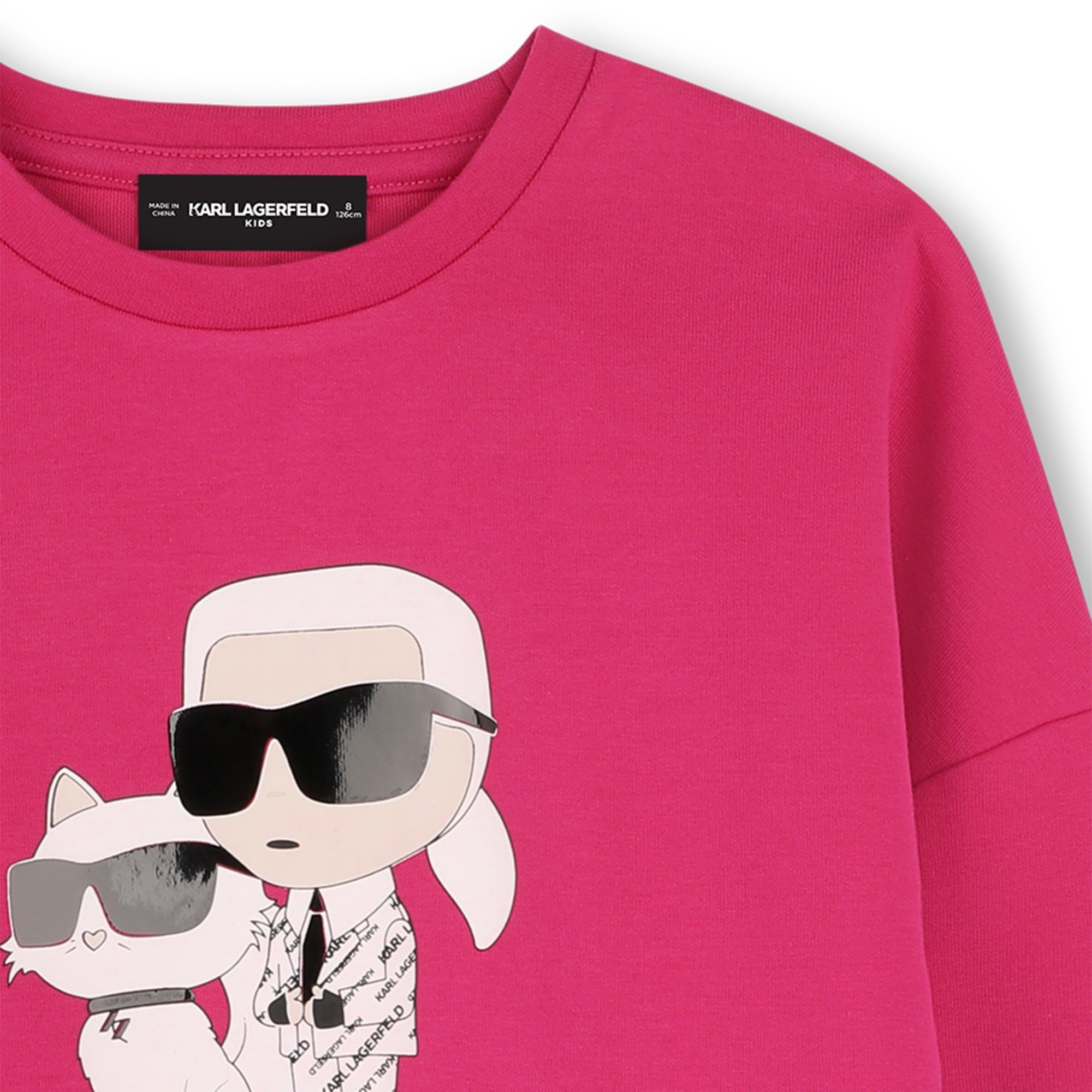 Karl Lagerfeld Camisola Sweat Klz30472 Pink Rosa_shot3