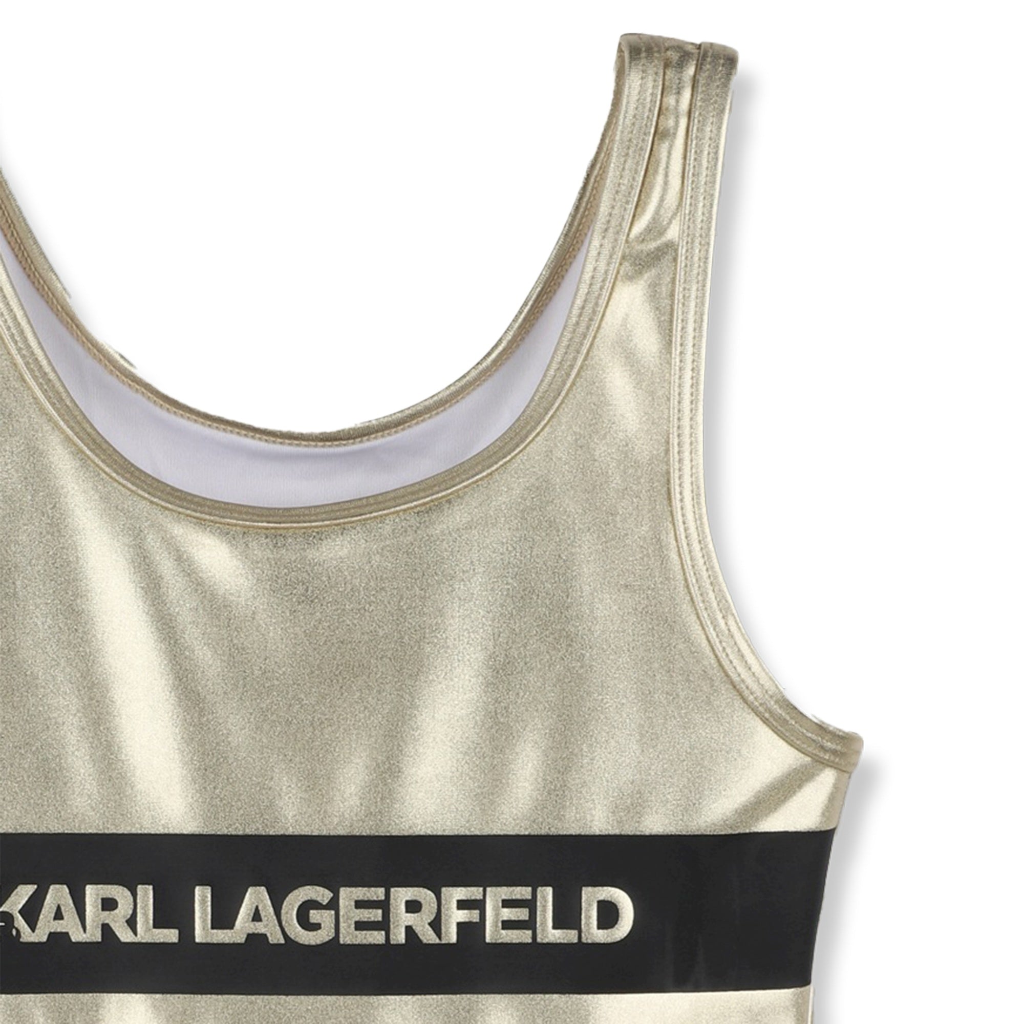 Karl Lagerfeld Fato De Banho Swimsuit Klz30442 Gold Dourado_shot3