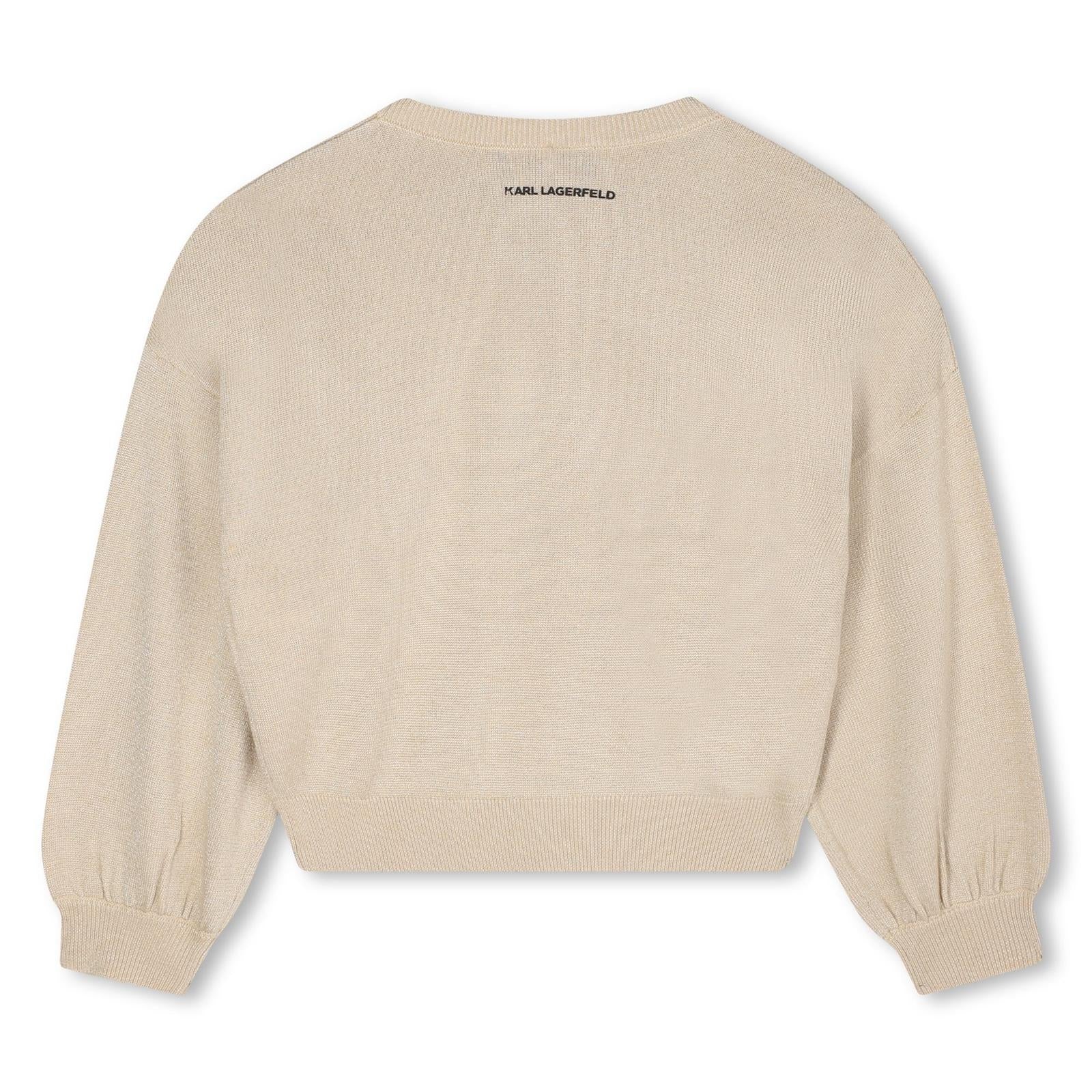 Karl Lagerfeld Malha Sweater Klz30937 Gold Dourado_shot3