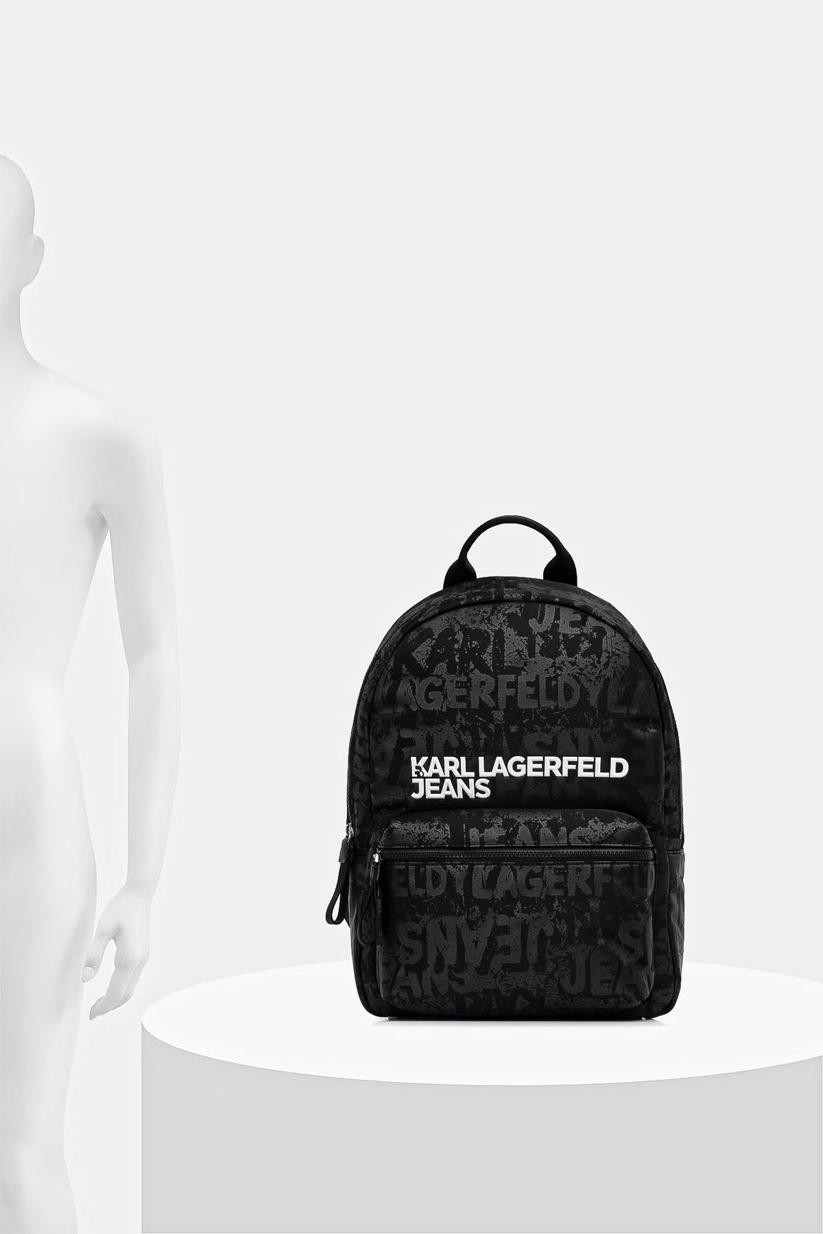 Karl Lagerfeld Mochila Backpack Klb3m30206 Black.logo Preto_shot1