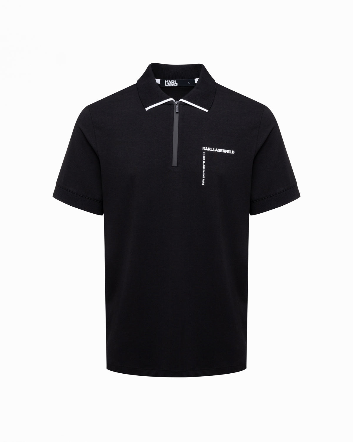 Karl Lagerfeld Polo  Kl745016 Black Preto_shot1