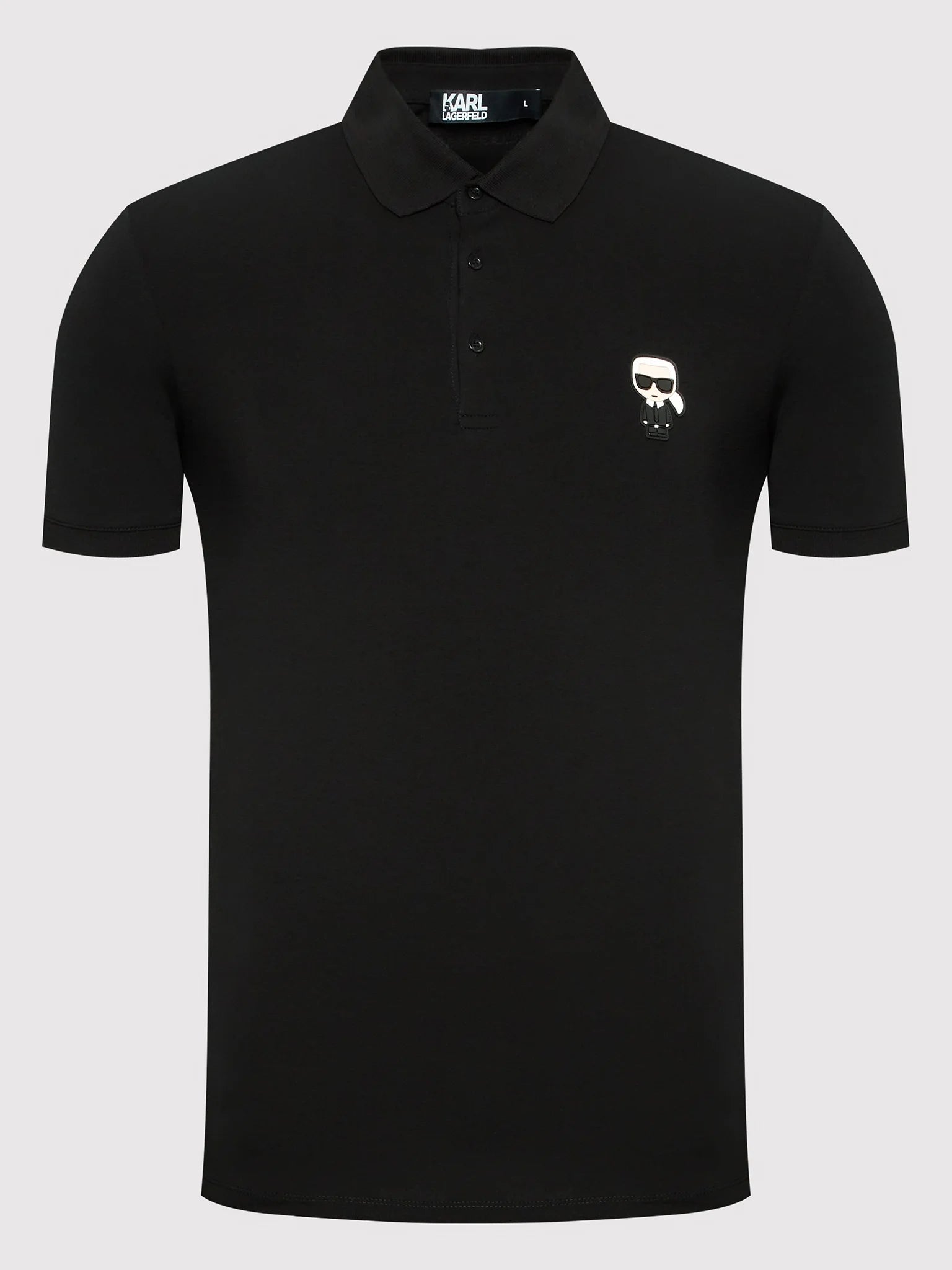 Karl Lagerfeld Polo Kl745022 Black Preto_shot2