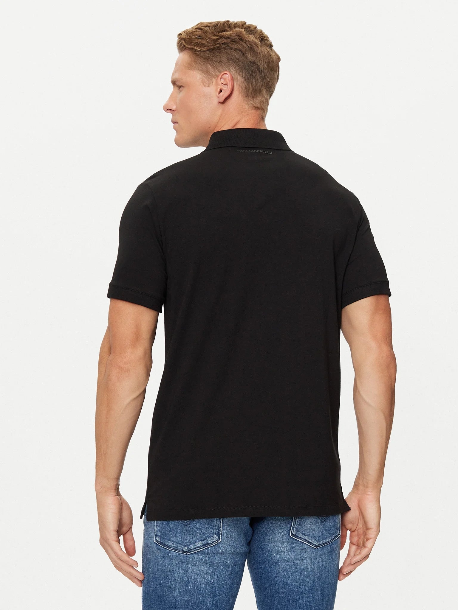 Karl Lagerfeld Polo Kl745022 Black Preto_shot5