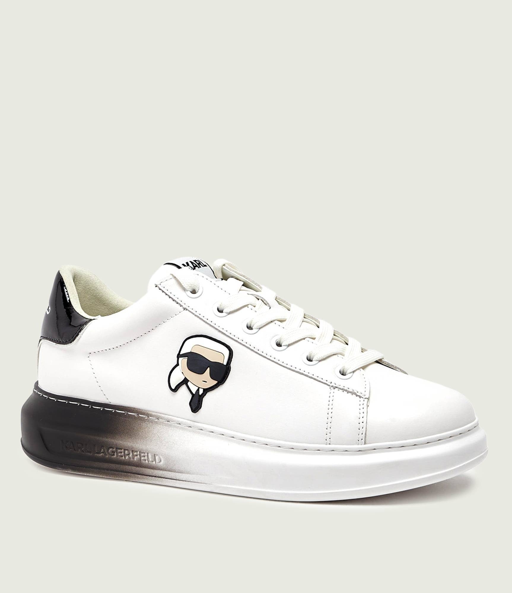 Karl Lagerfeld Sapatilhas Sneakers Shoes Kl52530f Whi Black Branco Preto_shot1