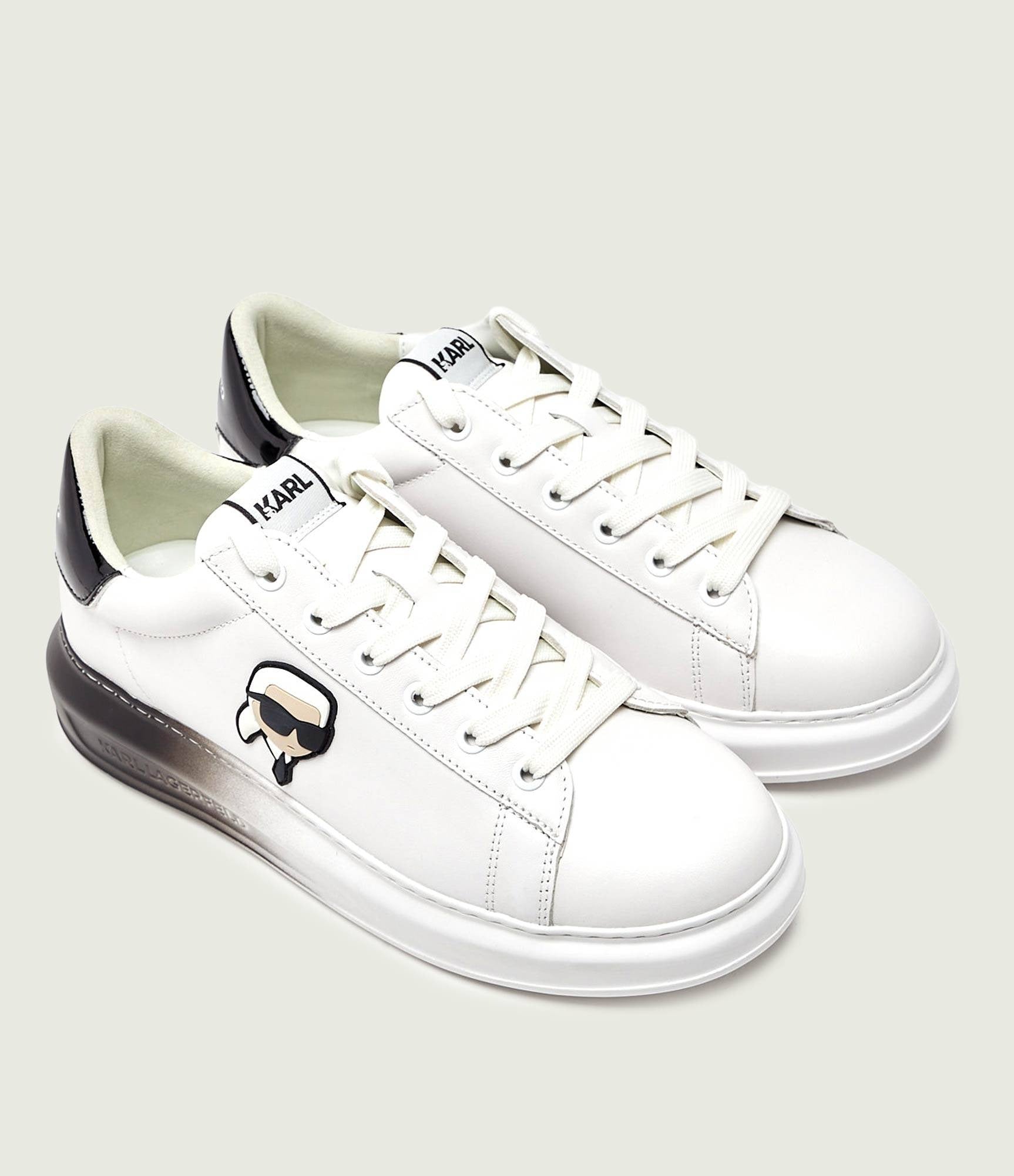 Karl Lagerfeld Sapatilhas Sneakers Shoes Kl52530f Whi Black Branco Preto_shot2