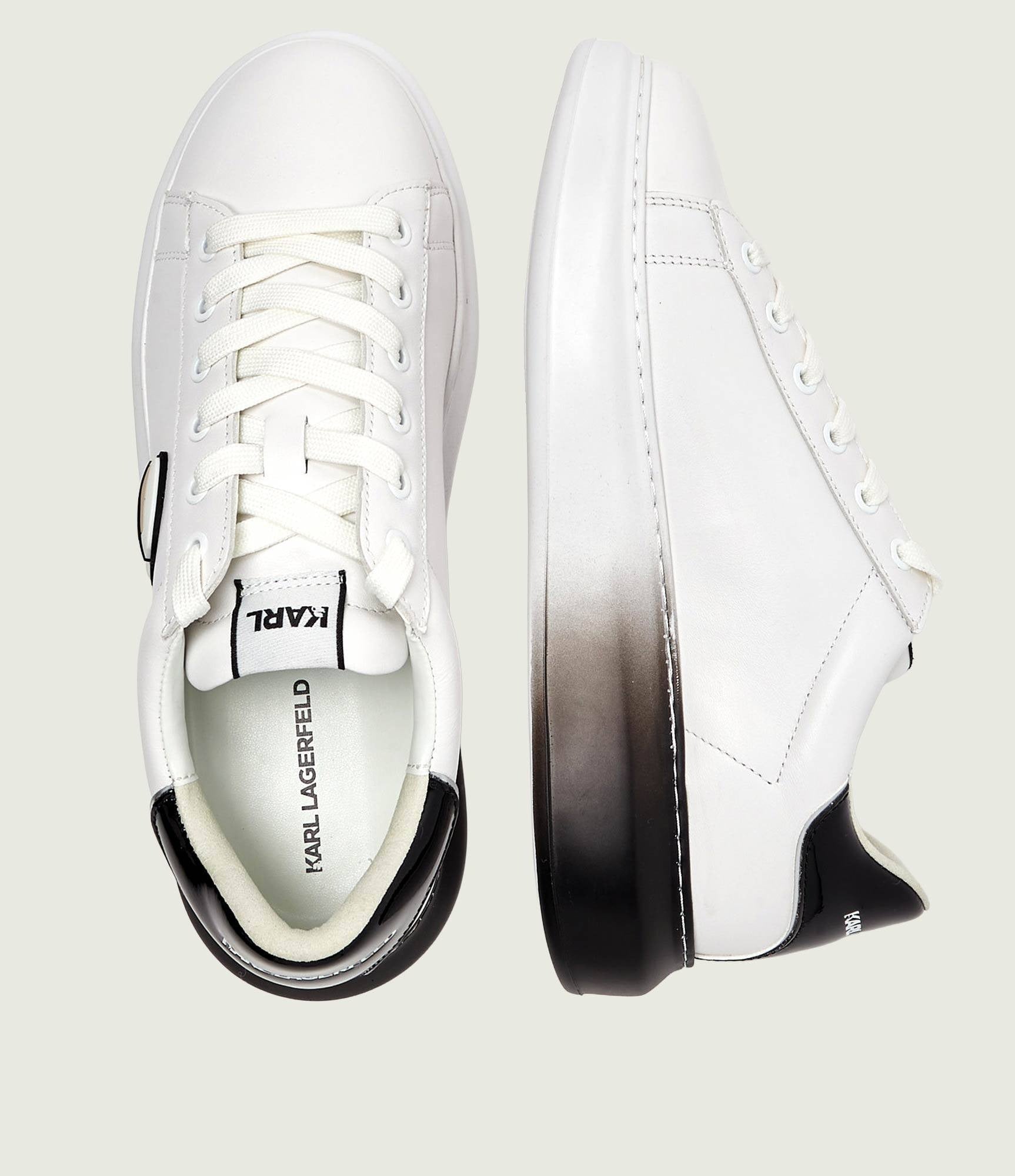 Karl Lagerfeld Sapatilhas Sneakers Shoes Kl52530f Whi Black Branco Preto_shot3