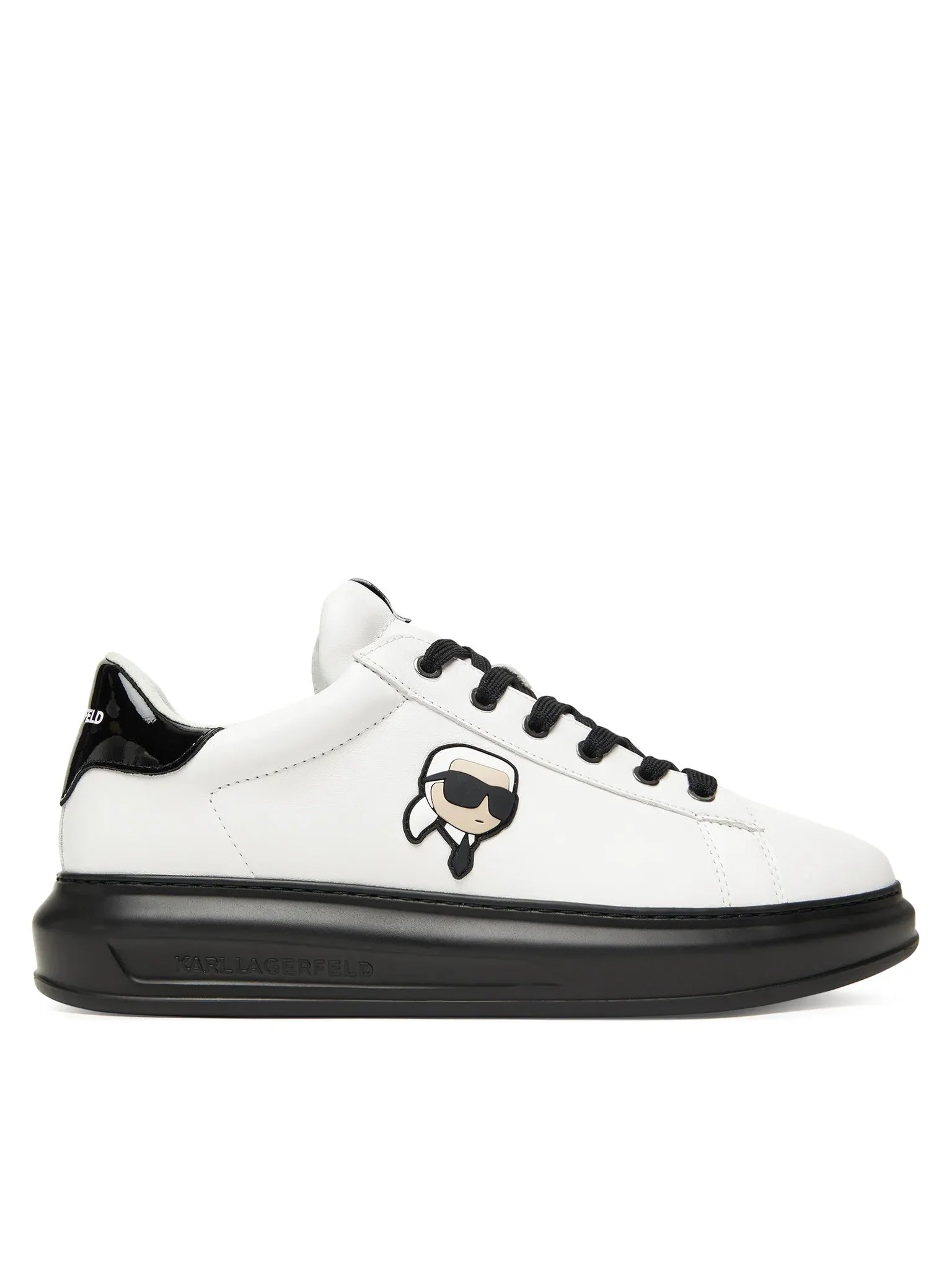 Karl Lagerfeld Sapatilhas Sneakers Shoes Kl52530n Whi Black Branco Preto_shot1