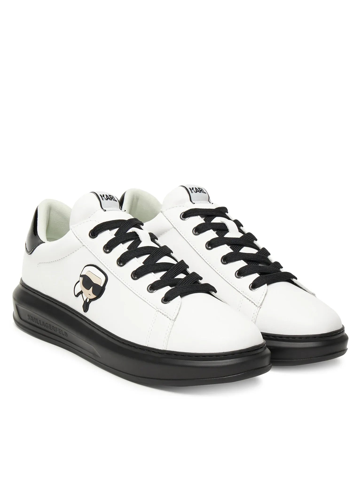 Karl Lagerfeld Sapatilhas Sneakers Shoes Kl52530n Whi Black Branco Preto_shot2