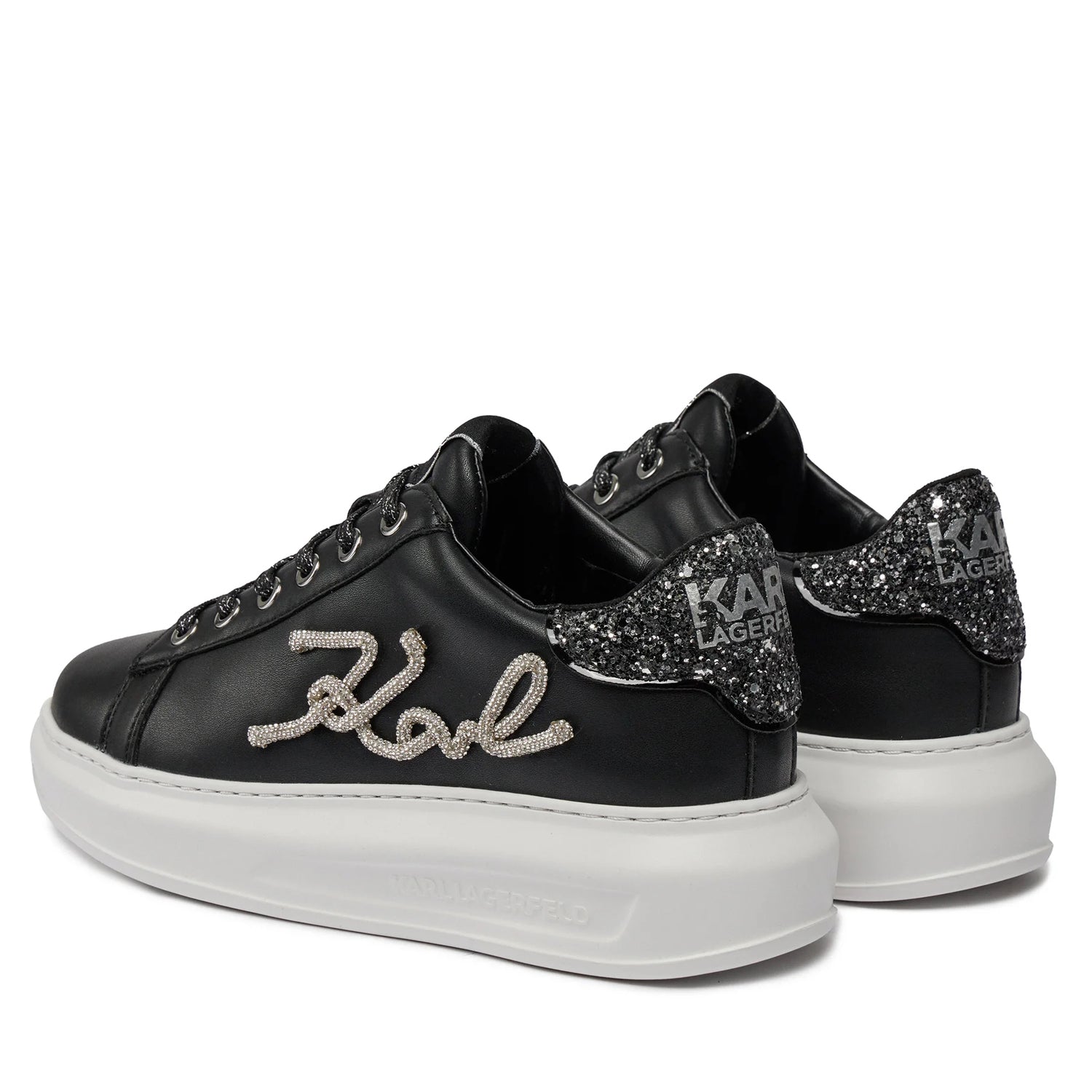 Karl Lagerfeld Sapatilhas Sneakers Shoes Kl62510g Blk Silver Preto Silver_shot2