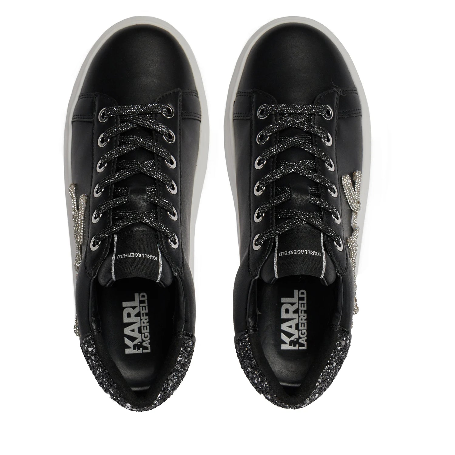 Karl Lagerfeld Sapatilhas Sneakers Shoes Kl62510g Blk Silver Preto Silver_shot4