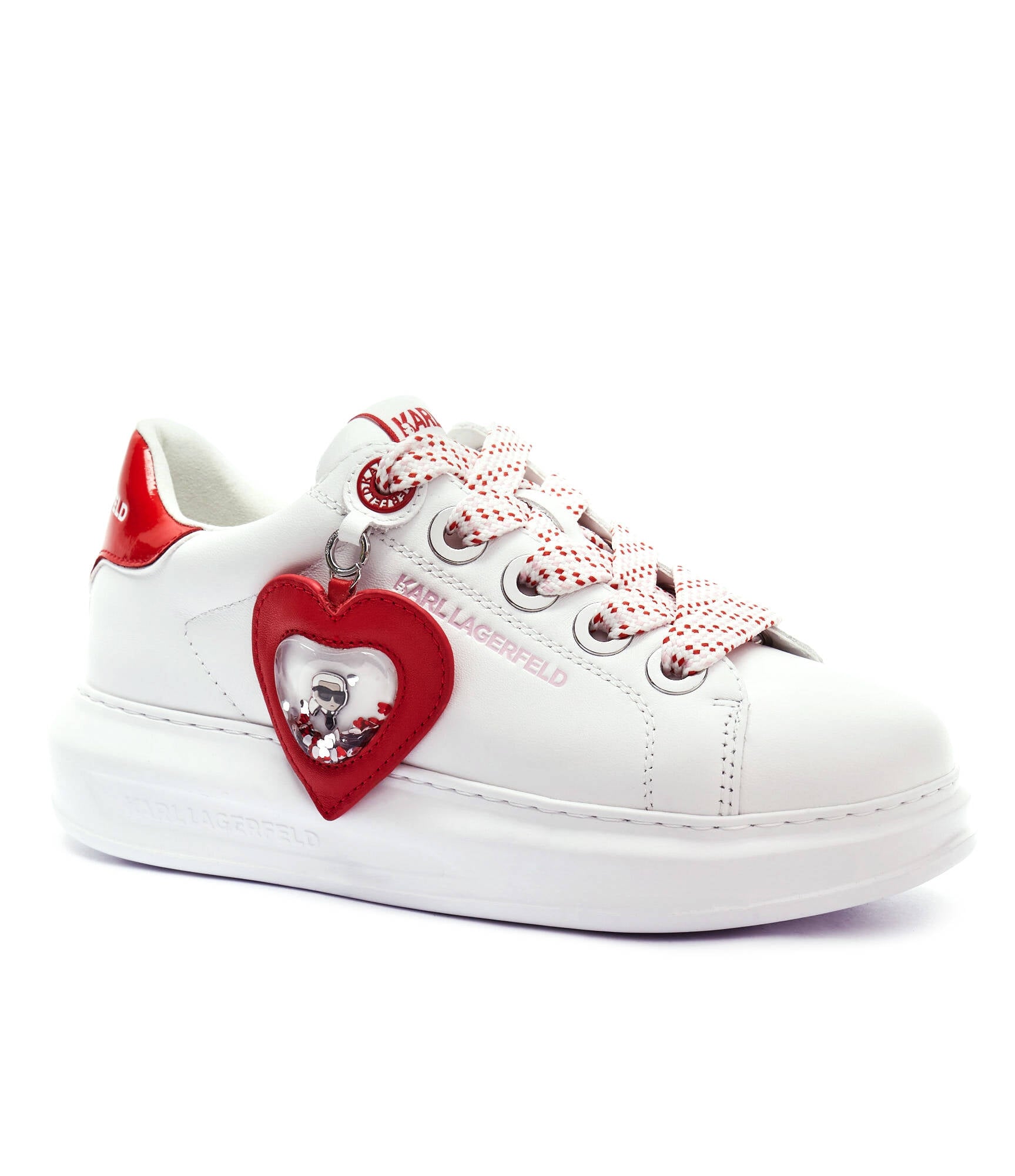 Karl Lagerfeld Sapatilhas Sneakers Shoes Kl62514v Whi Pink Branco Rosa_shot1