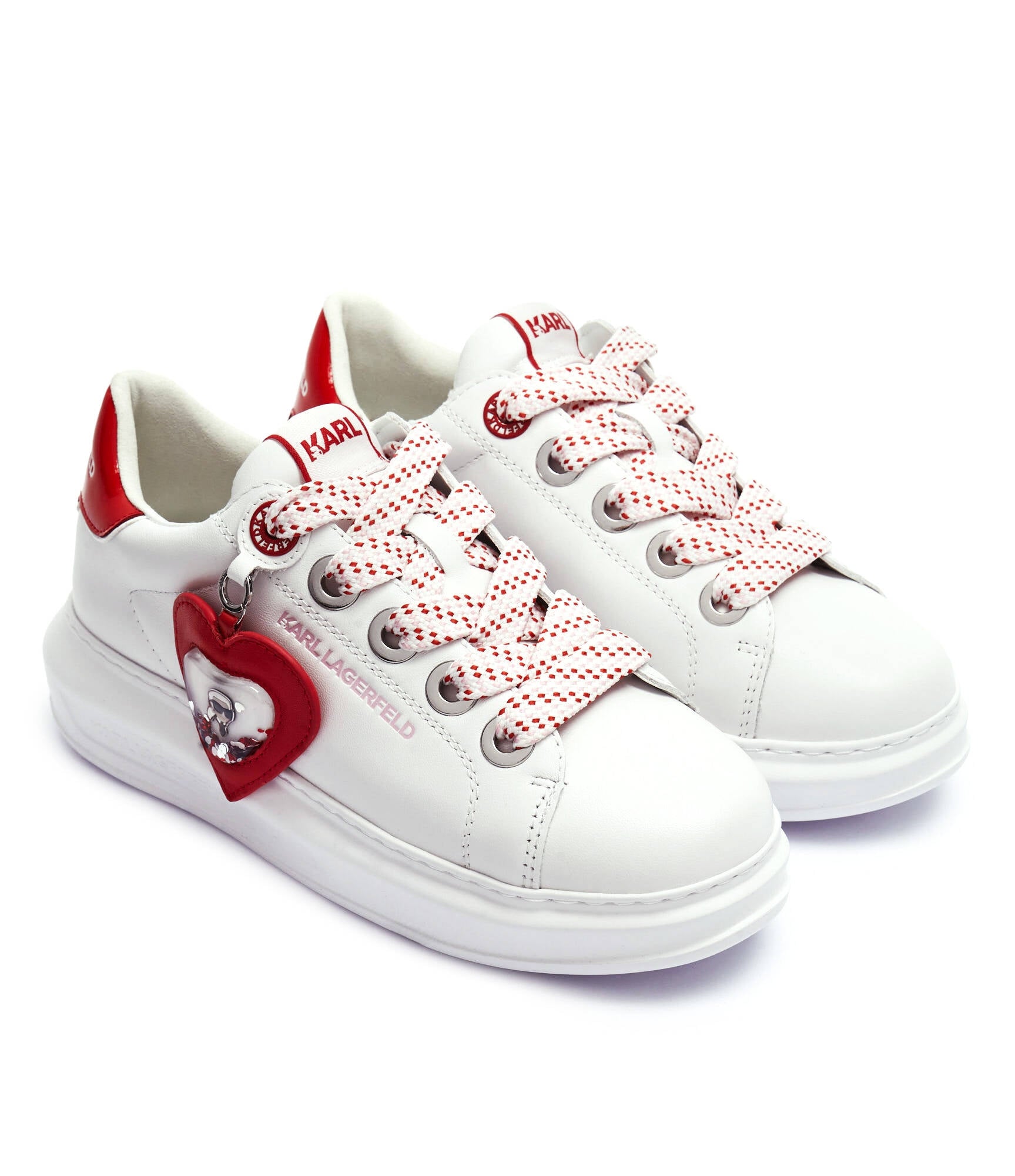 Karl Lagerfeld Sapatilhas Sneakers Shoes Kl62514v Whi Pink Branco Rosa_shot2