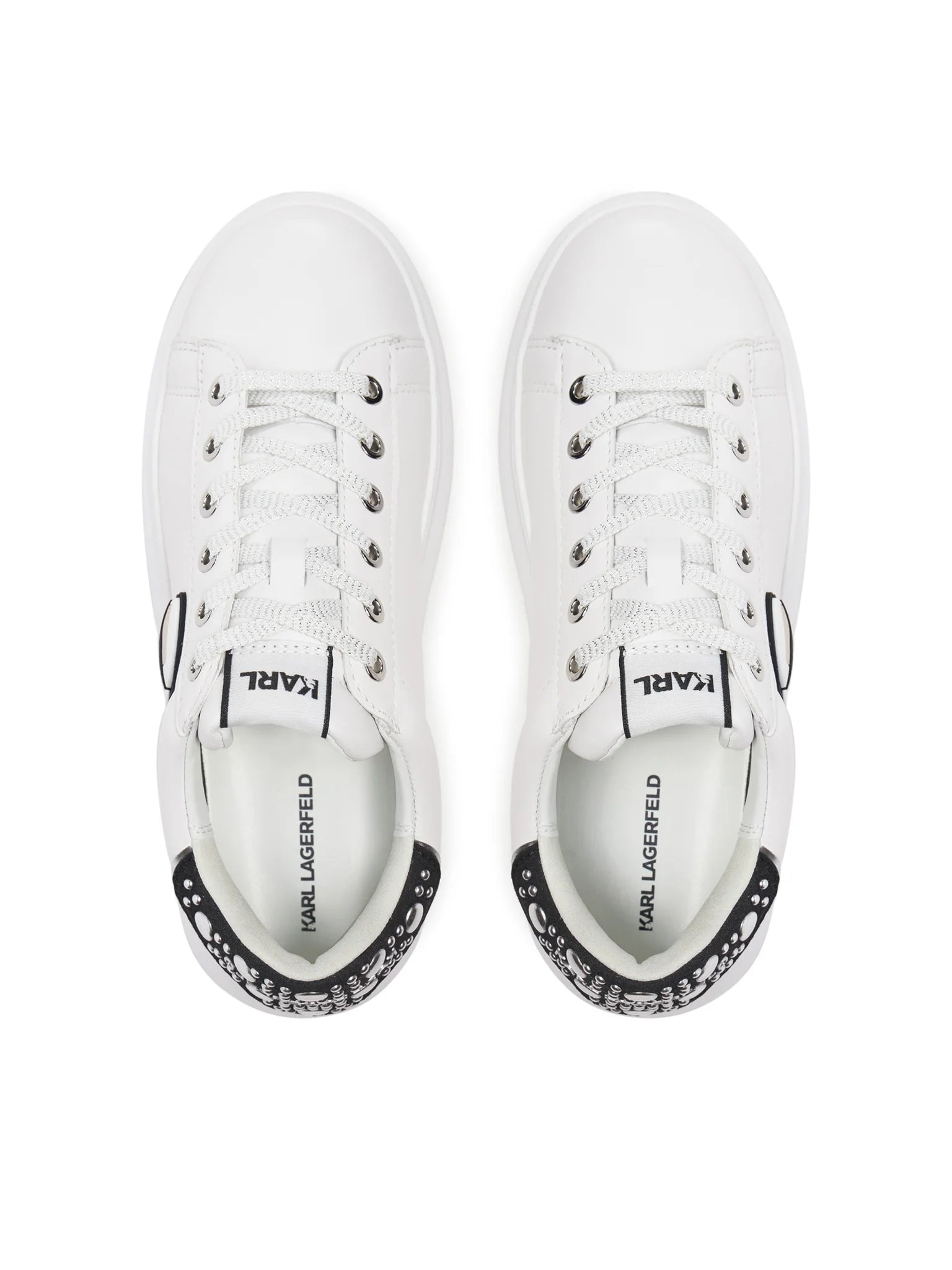 Karl Lagerfeld Sapatilhas Sneakers Shoes Kl62529m Whi Silver Branco Prateado_shot3