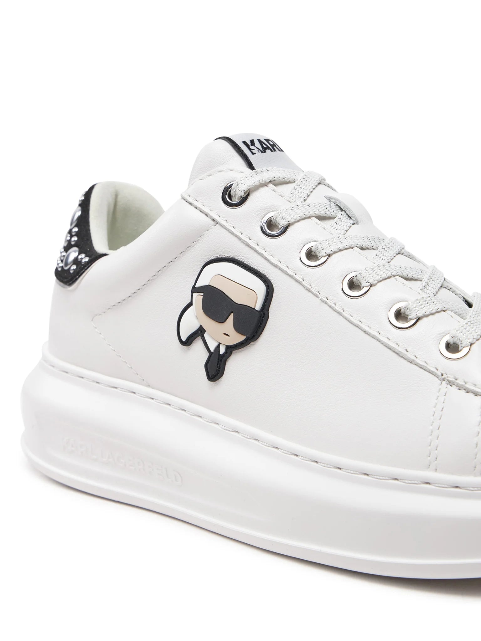 Karl Lagerfeld Sapatilhas Sneakers Shoes Kl62529m Whi Silver Branco Prateado_shot4