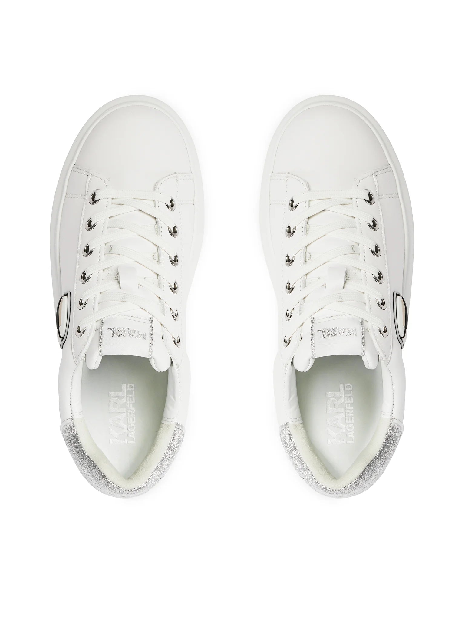 Karl Lagerfeld Sapatilhas Sneakers Shoes Kl62530n Whi Silver Branco Prateado_shot3