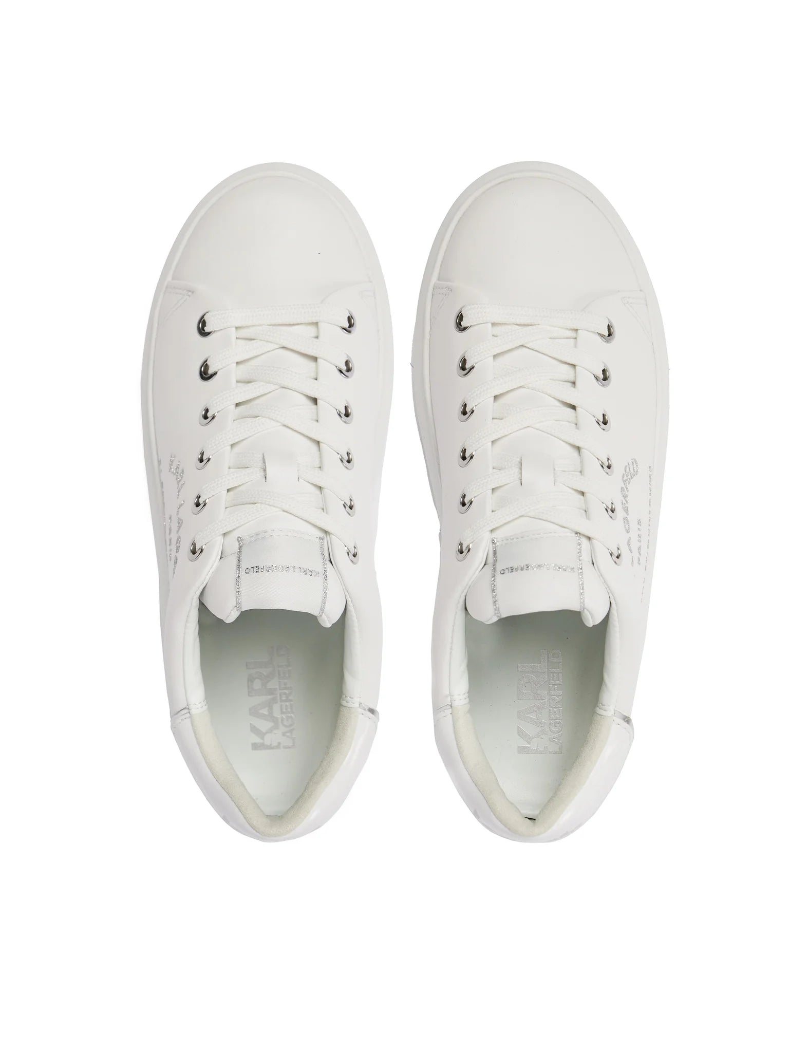 Karl Lagerfeld Sapatilhas Sneakers Shoes Kl62539f Whi Silver Branco Prateado_shot1