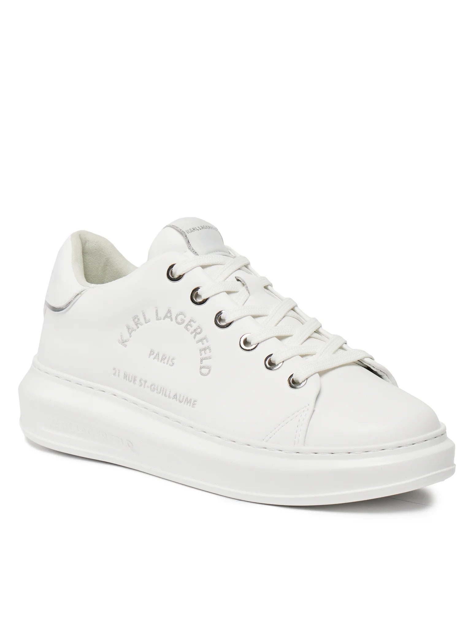 Karl Lagerfeld Sapatilhas Sneakers Shoes Kl62539f Whi Silver Branco Prateado_shot2