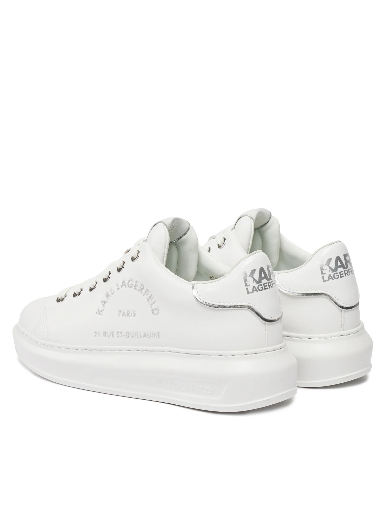 Karl Lagerfeld Sapatilhas Sneakers Shoes Kl62539f Whi Silver Branco Prateado_shot3