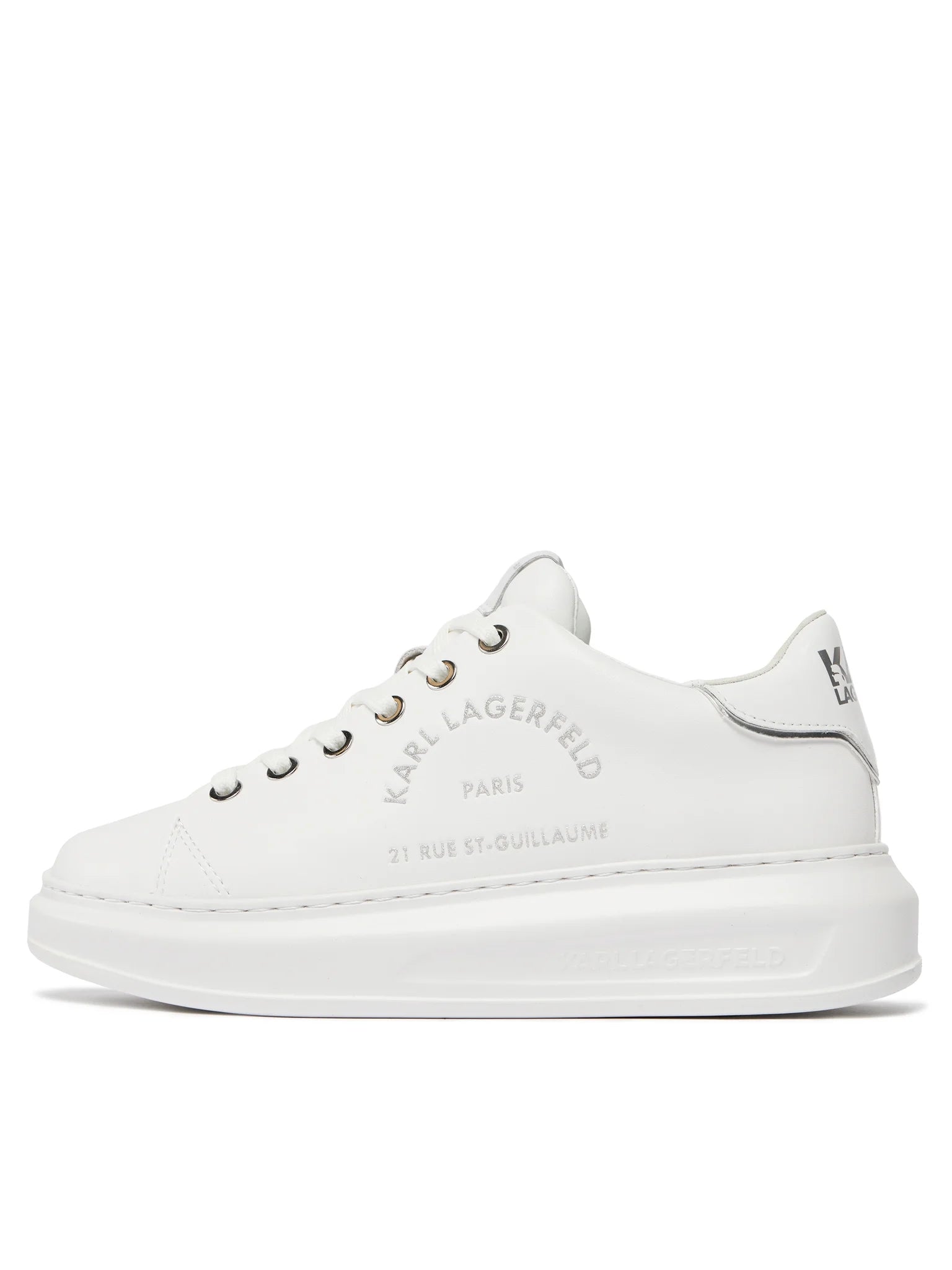 Karl Lagerfeld Sapatilhas Sneakers Shoes Kl62539f Whi Silver Branco Prateado_shot5