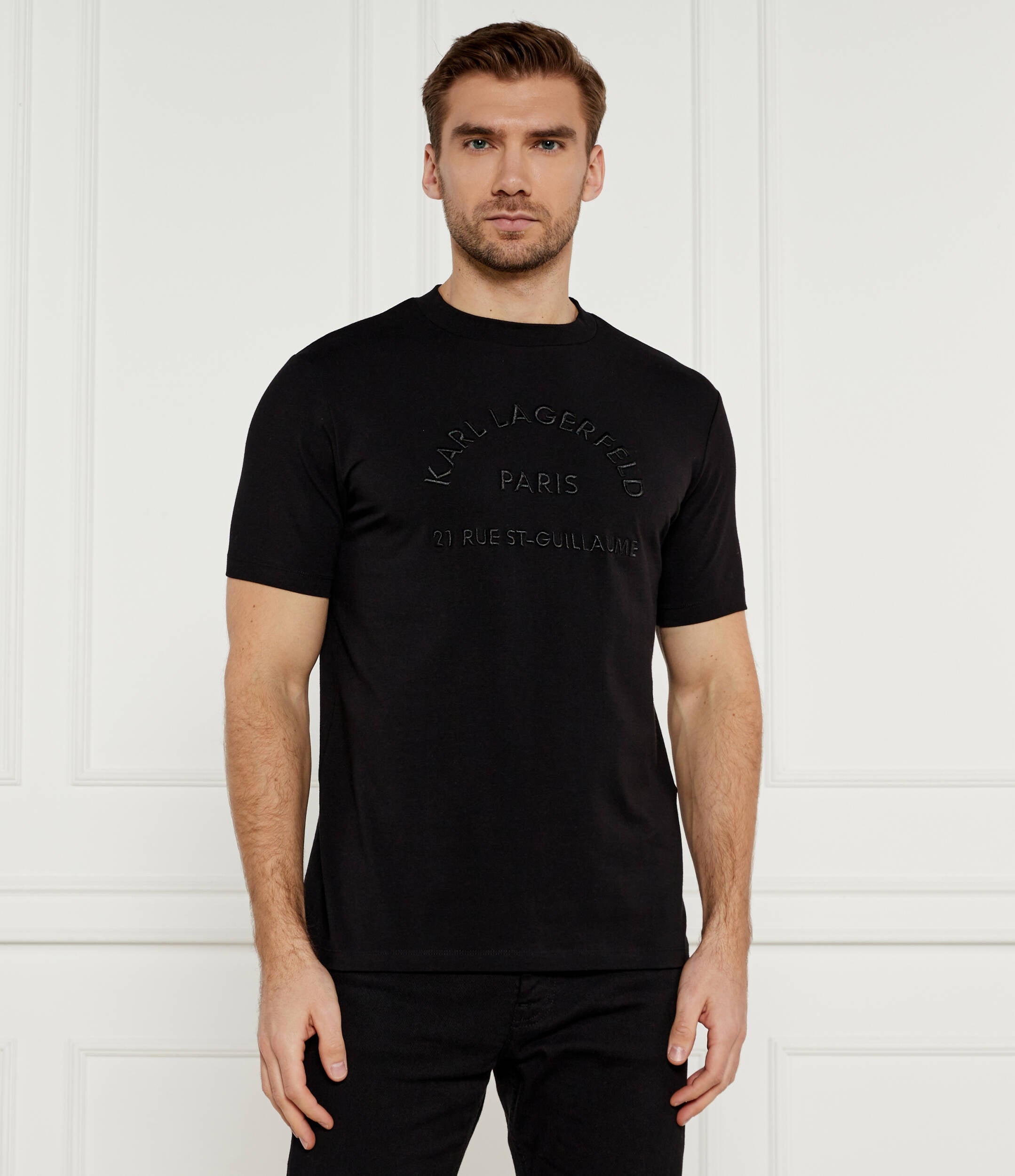 Karl Lagerfeld T Shirt Kl755050 Black Preto_shot1