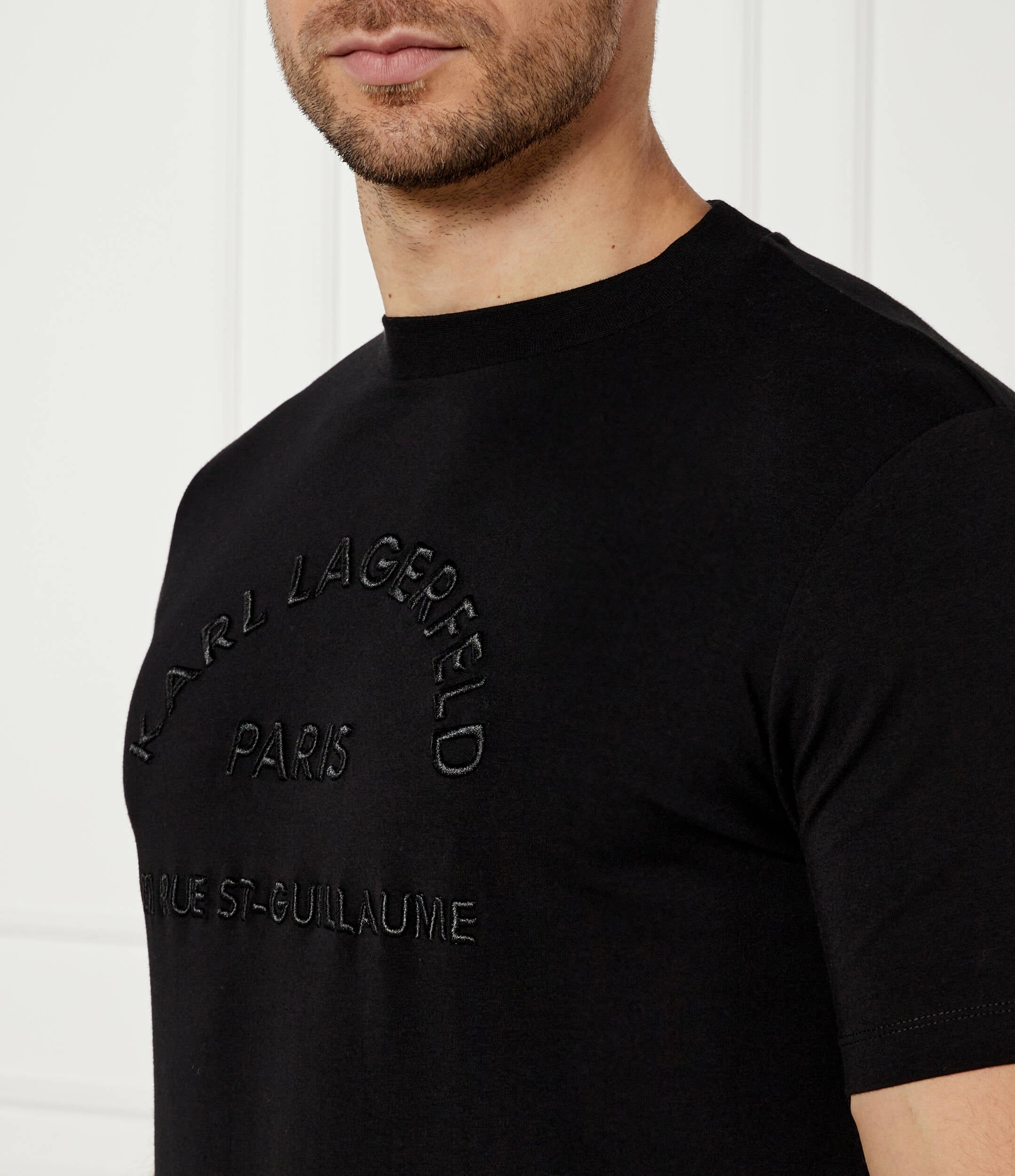 Karl Lagerfeld T Shirt Kl755050 Black Preto_shot3