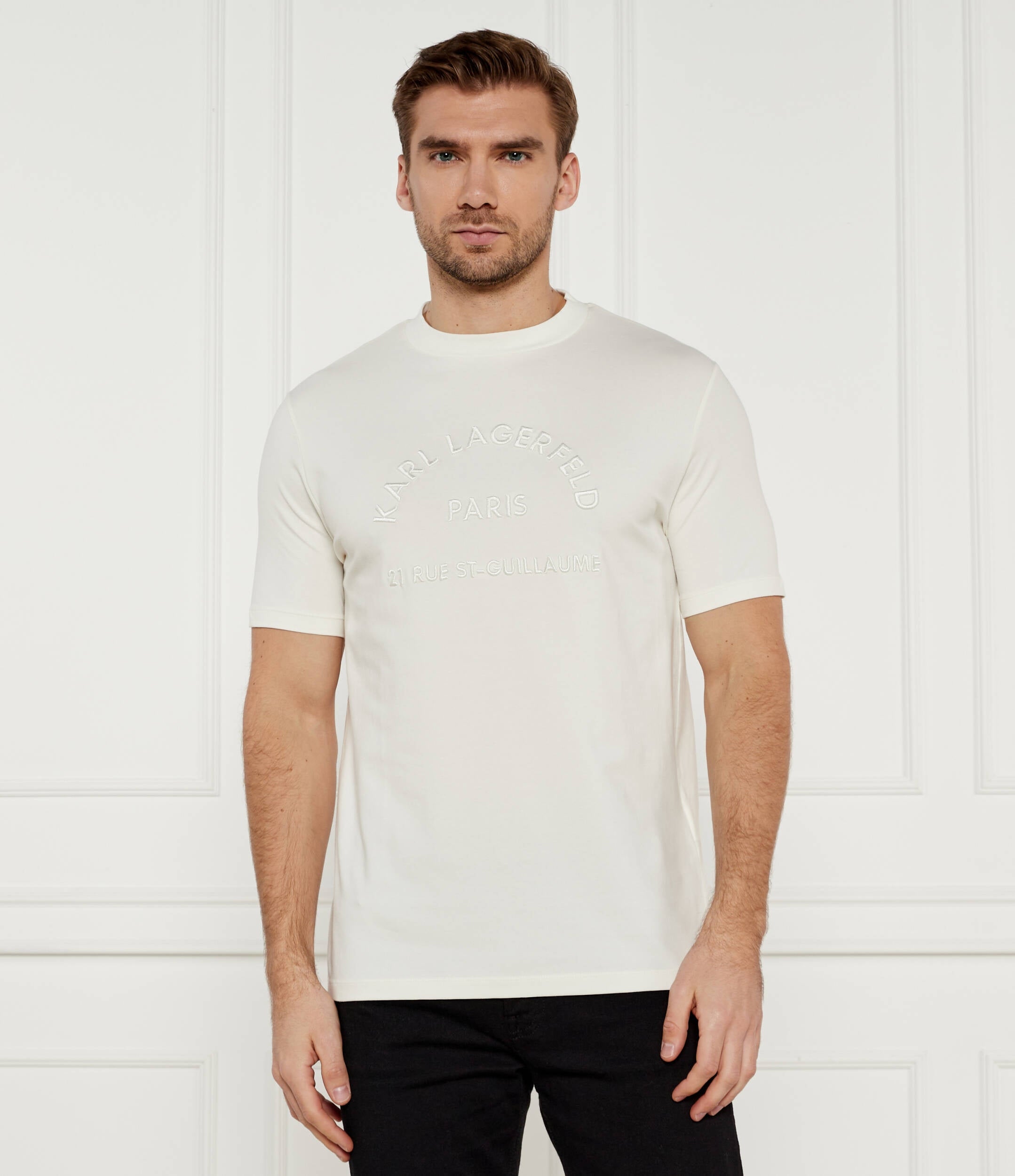 Karl Lagerfeld T Shirt Kl755050 White Branco_shot2