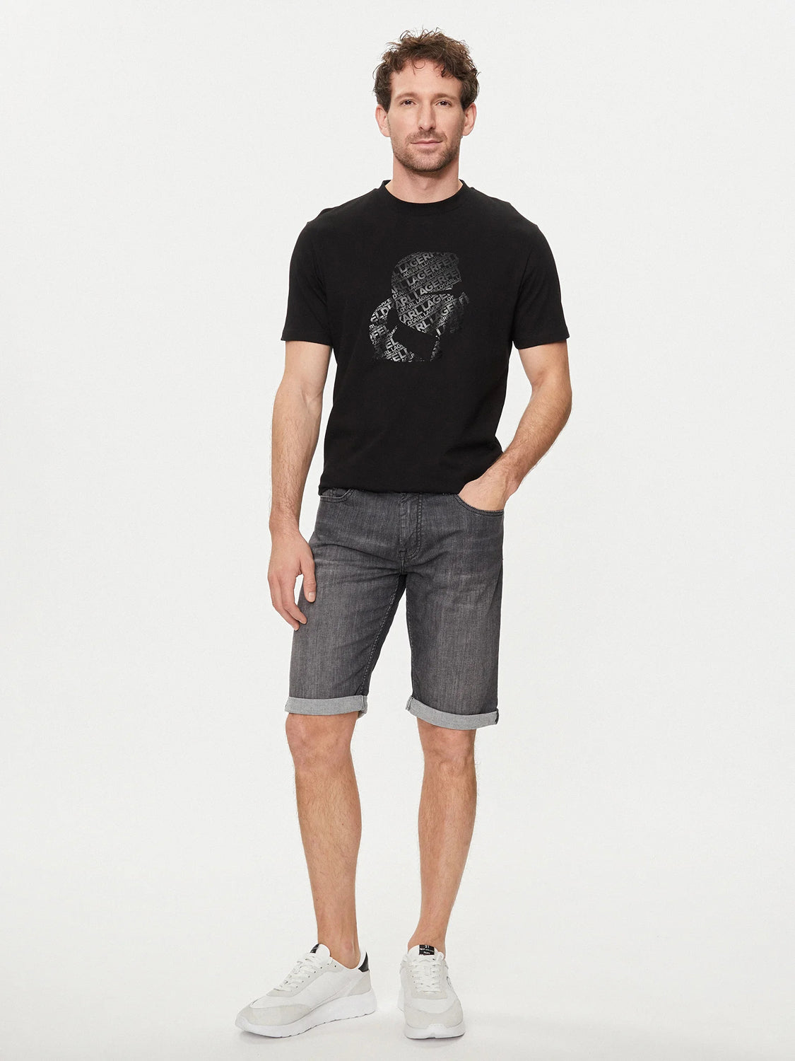 Karl Lagerfeld T Shirt Kl755082 Black Preto_shot1