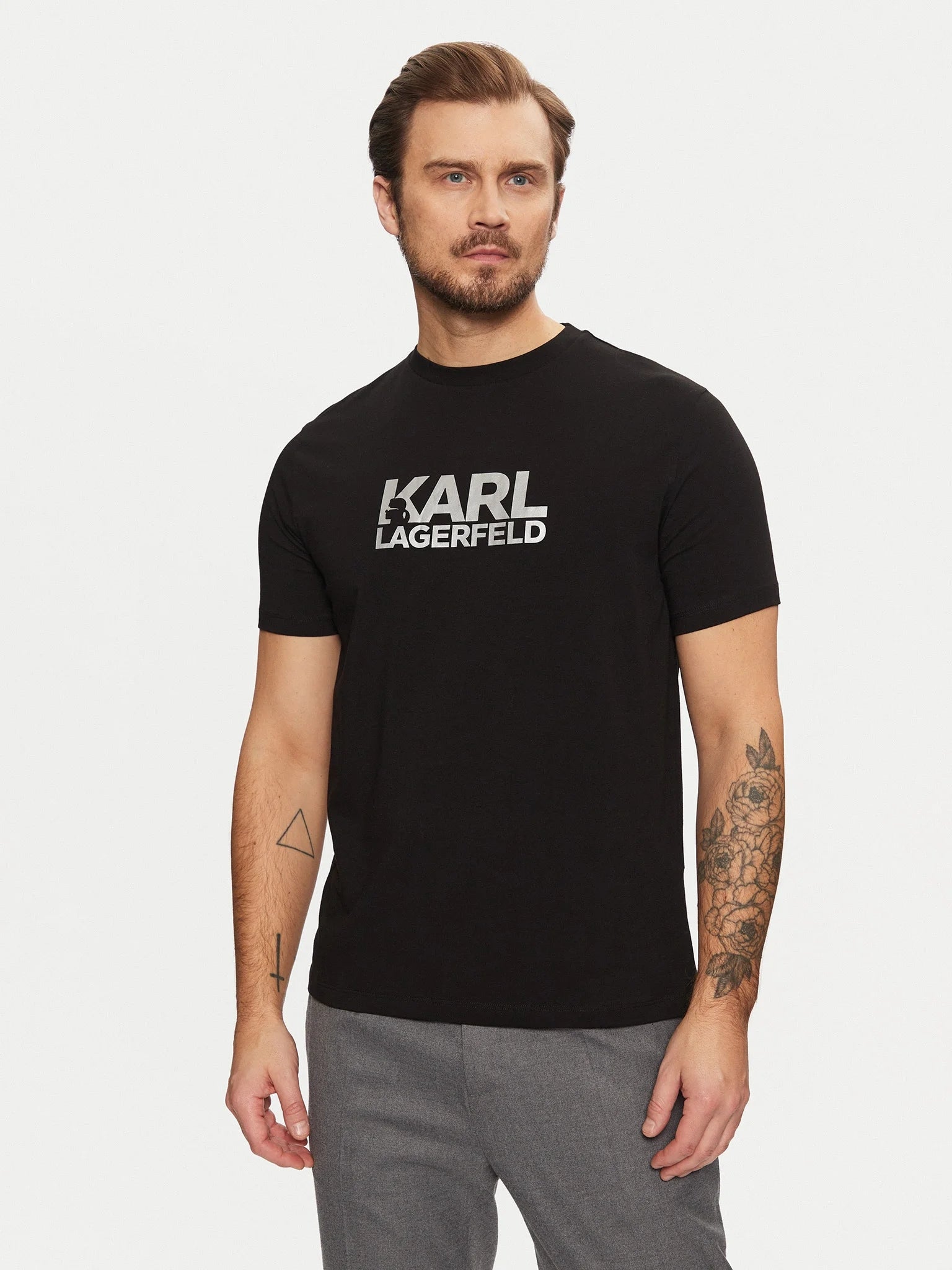 Karl Lagerfeld T Shirt Kl755087 Black Preto_shot2