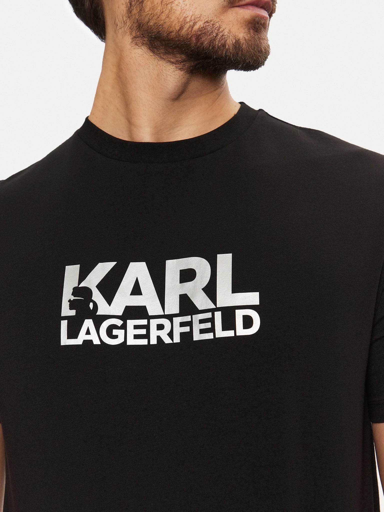 Karl Lagerfeld T Shirt Kl755087 Black Preto_shot4