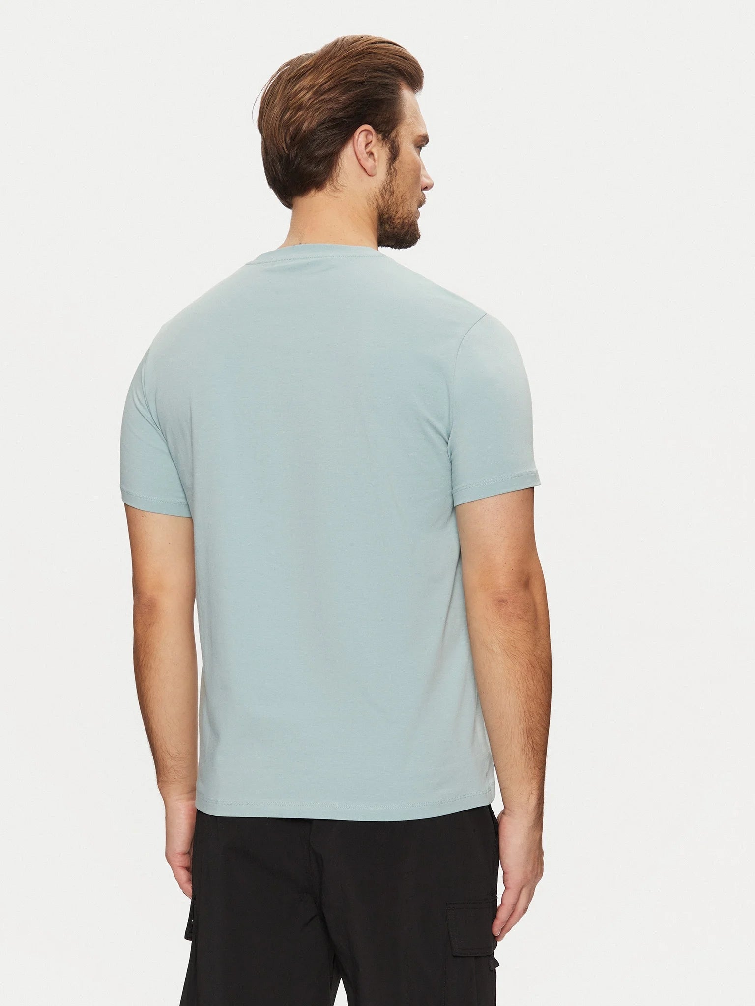 Karl Lagerfeld T Shirt Kl755087 Sky Azul_shot1