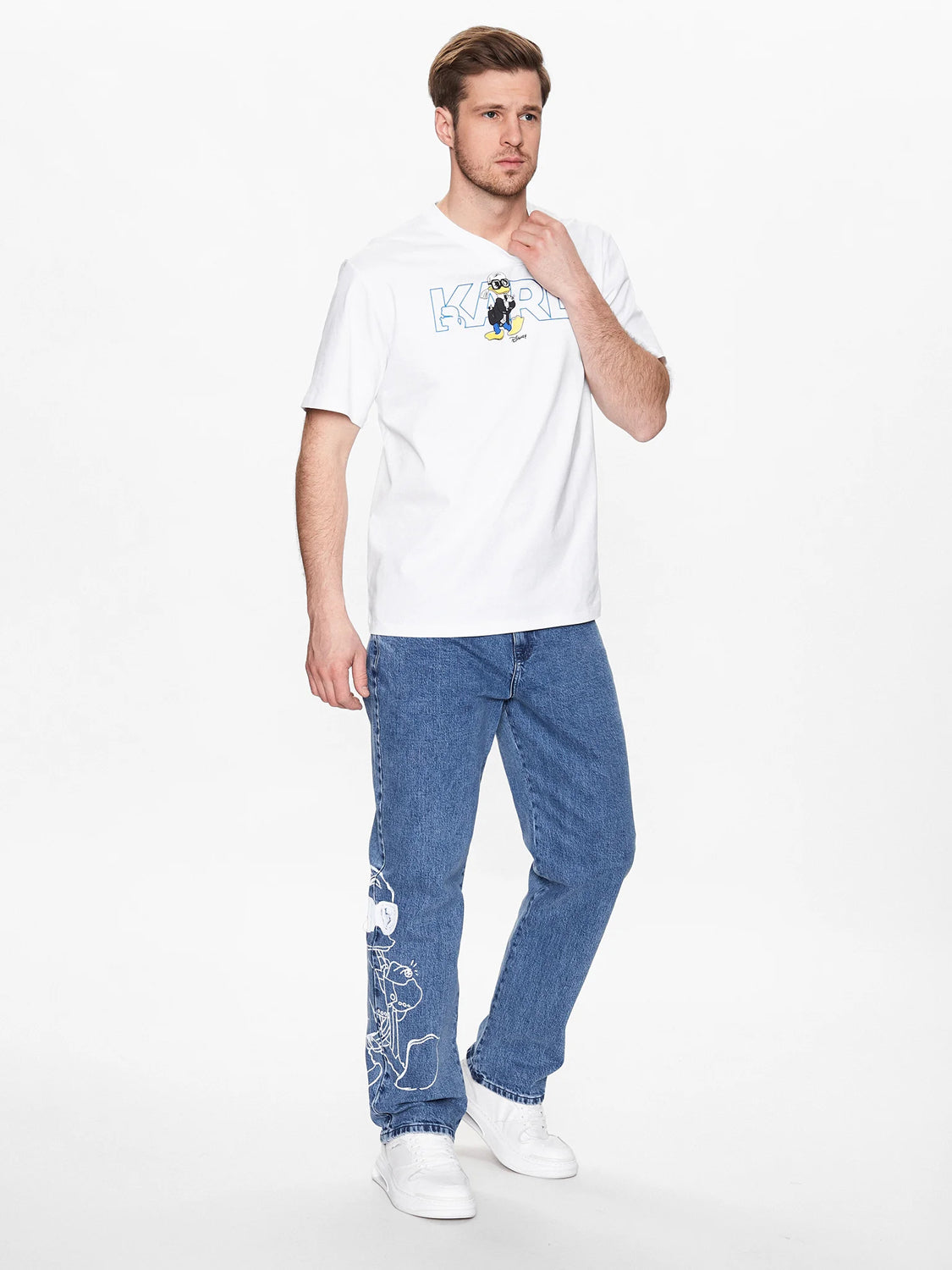 Karl Lagerfeld T Shirt Kl755097 White Branco_shot4