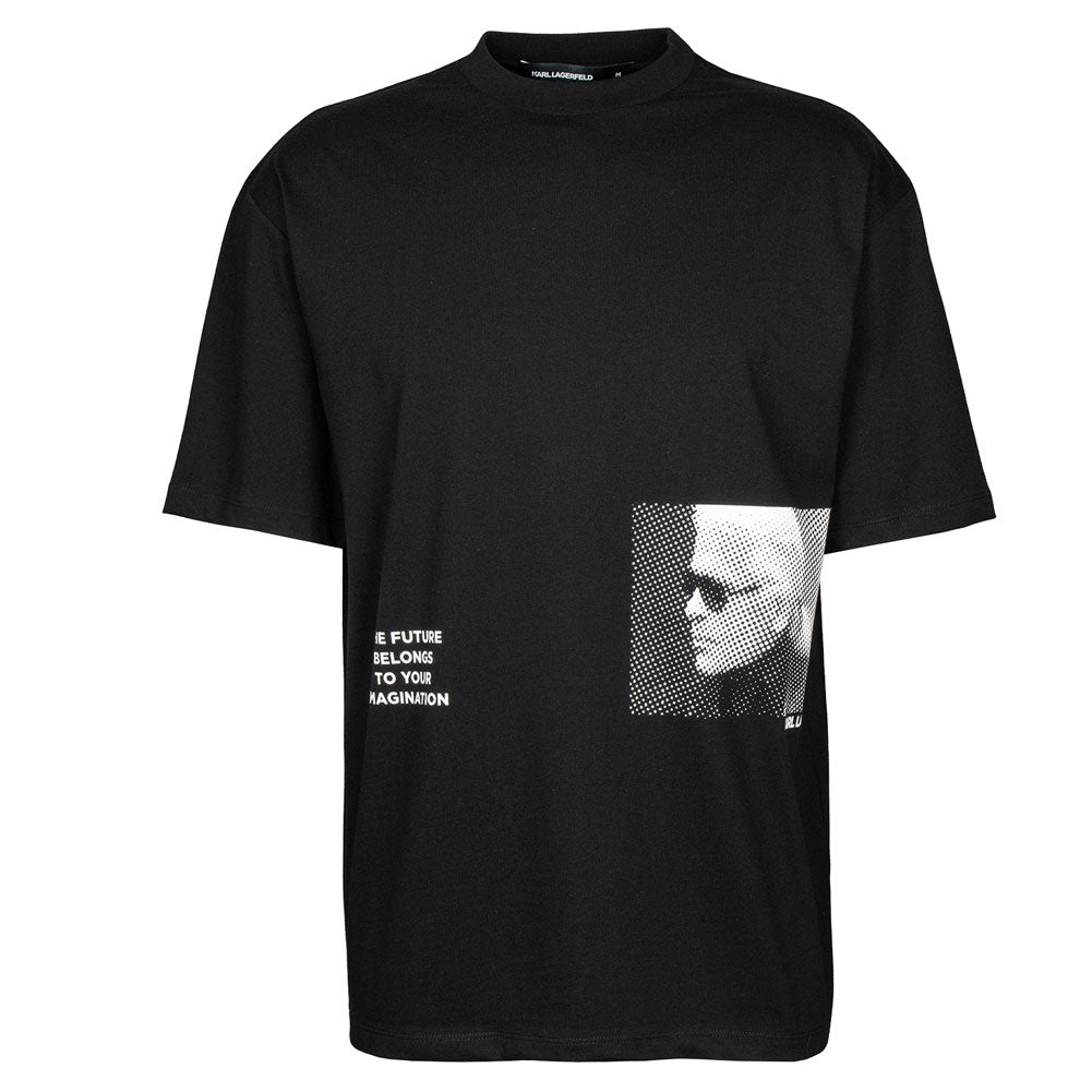 Karl Lagerfeld T Shirt Kl755290 Black Preto_shot2