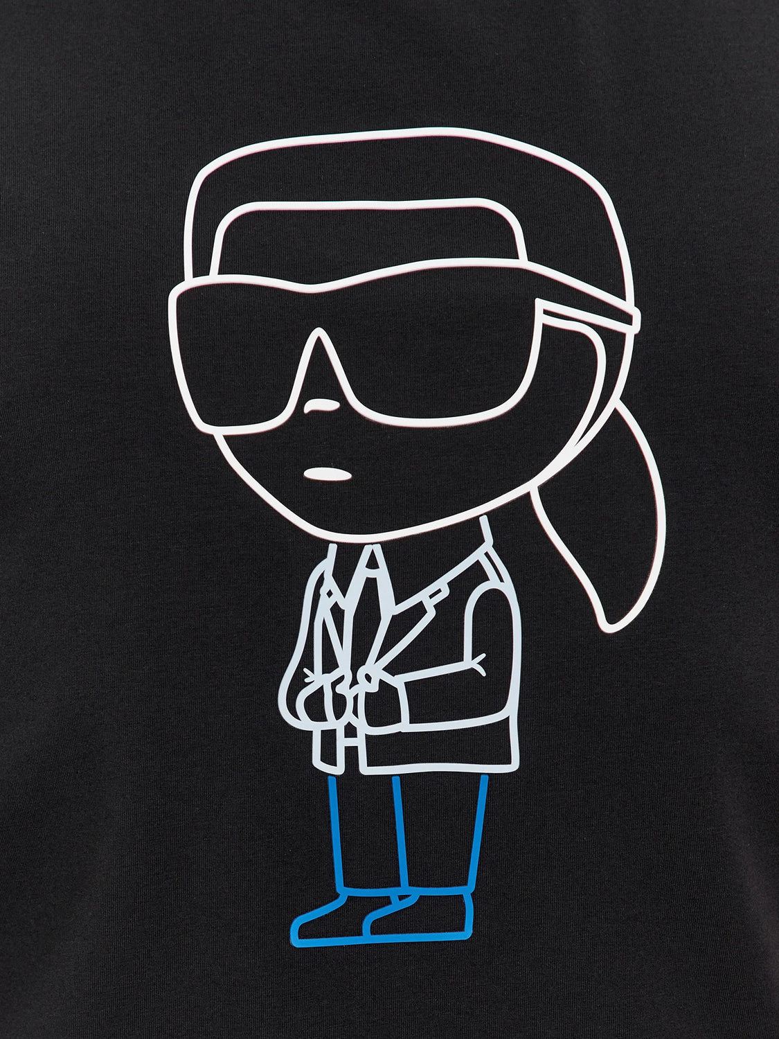 Karl Lagerfeld T Shirt Kl755401 Black Preto_shot2