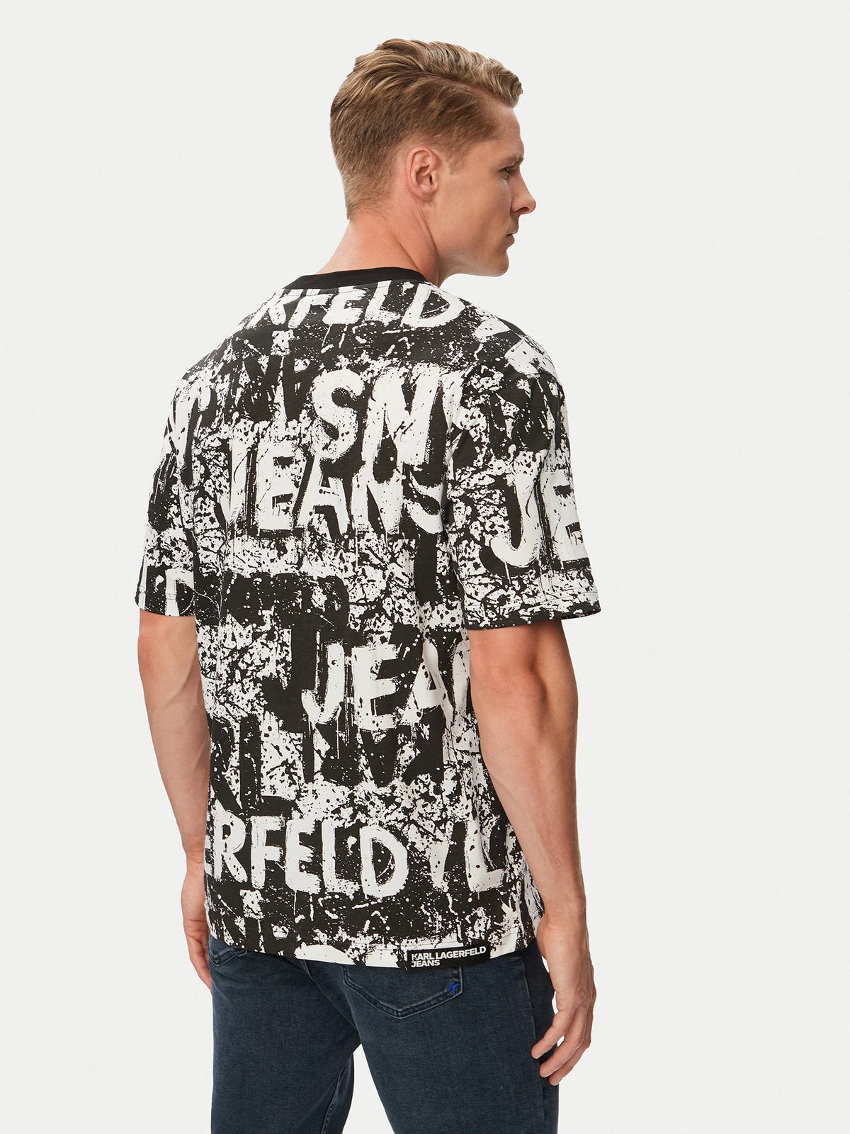 Karl Lagerfeld T Shirt Klb3m17033 Black.logo Preto_shot2
