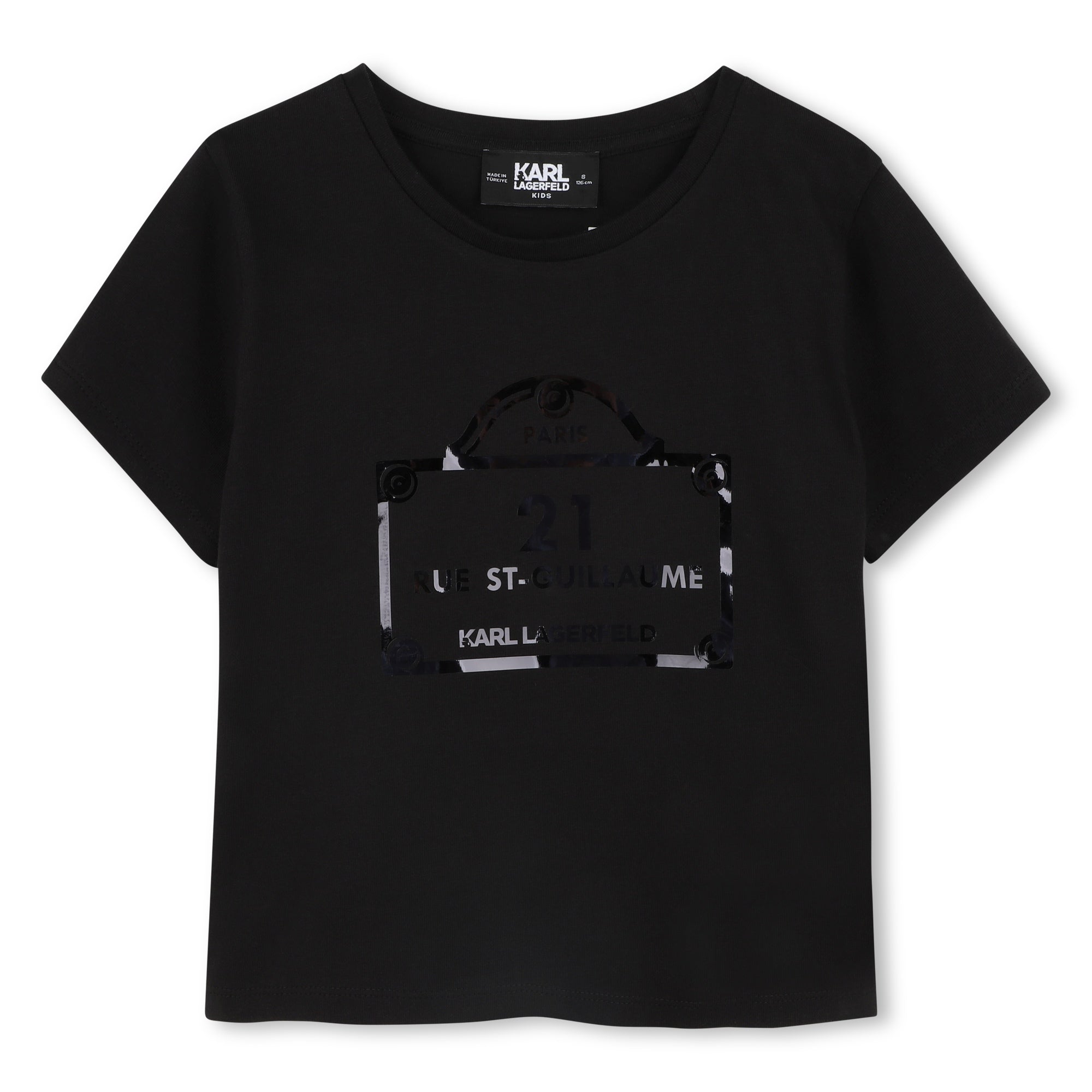 Karl Lagerfeld T Shirt Klz30486 Black Preto_shot1