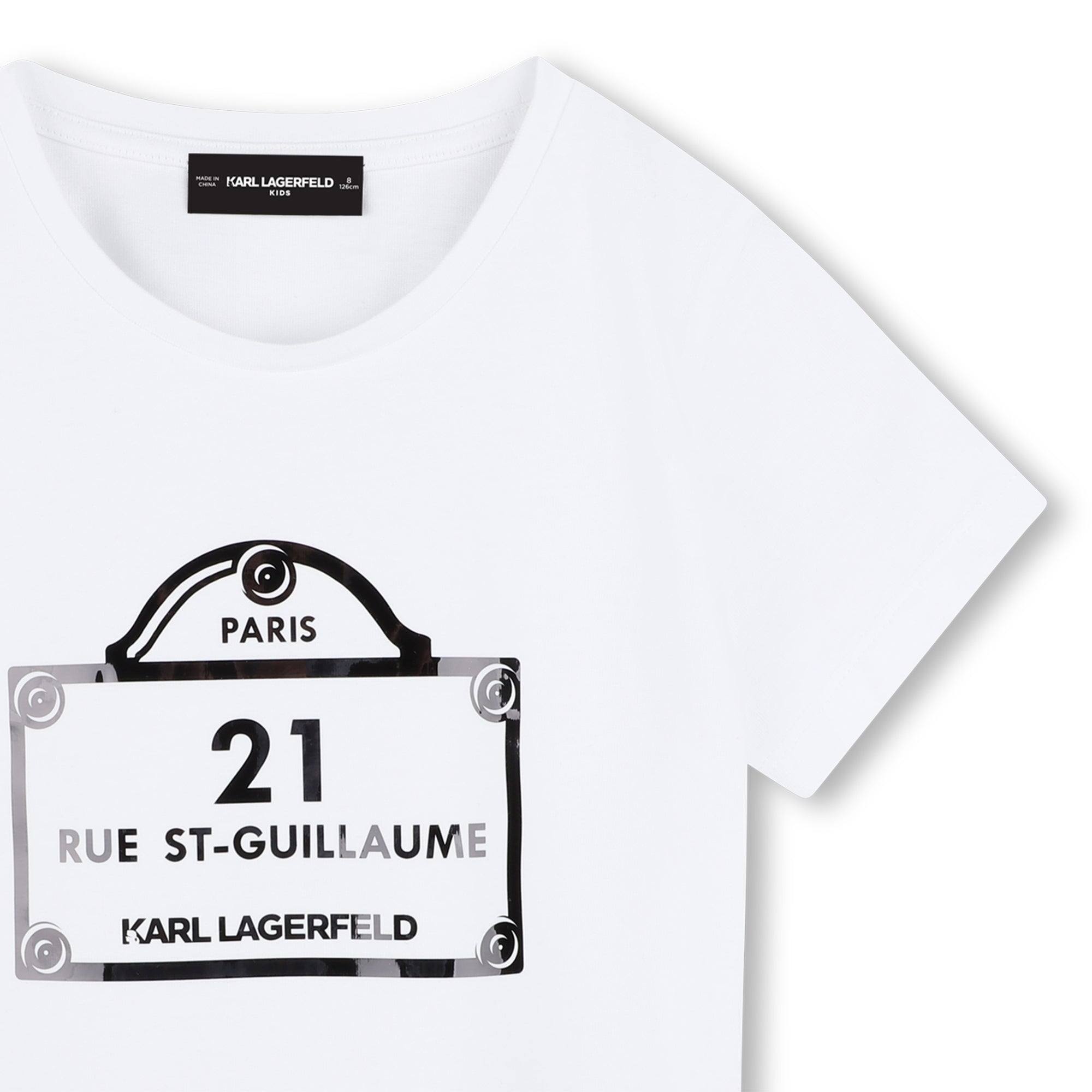 Karl Lagerfeld T Shirt Klz30486 White Branco_shot3