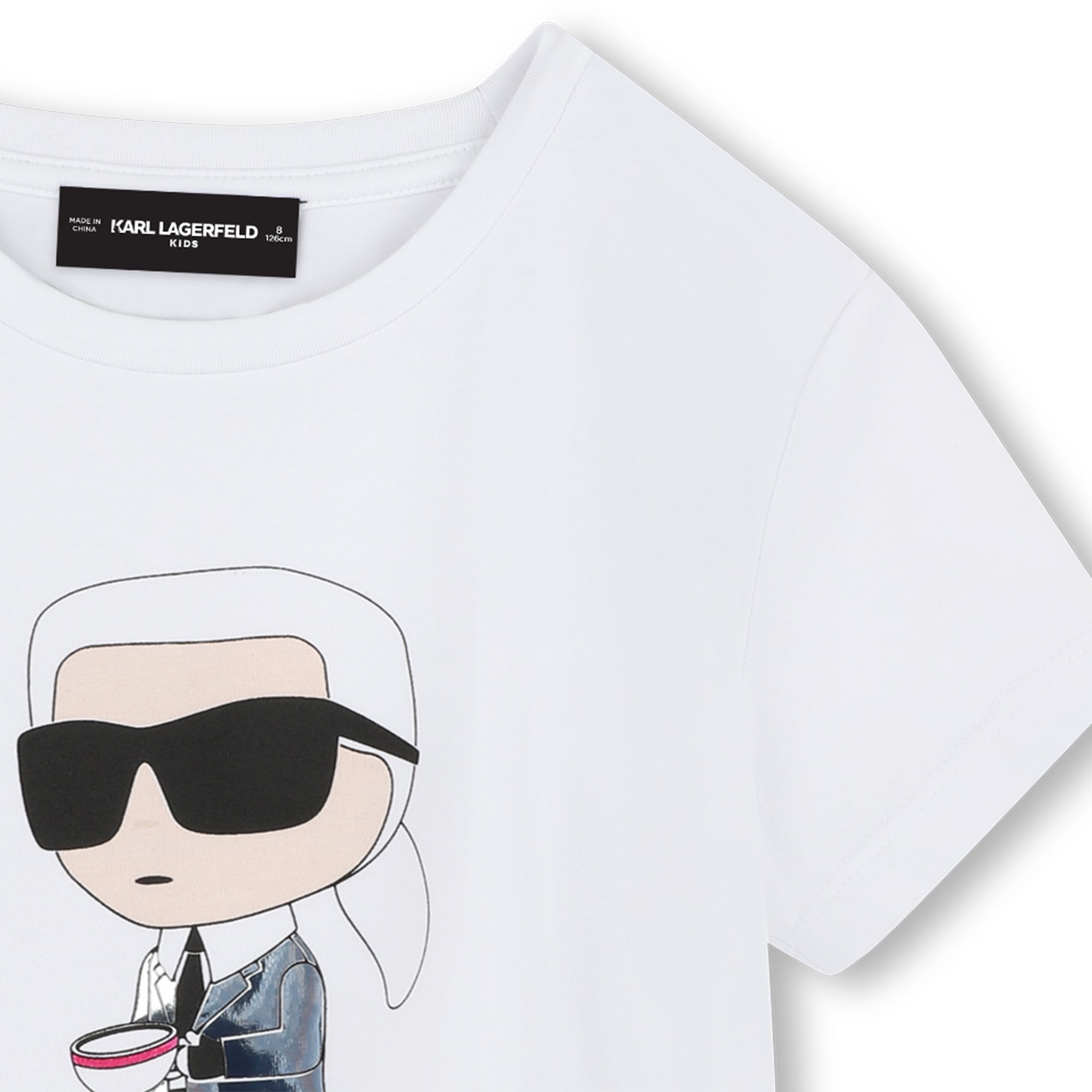 Karl Lagerfeld T Shirt Klz30491 White Branco_shot3