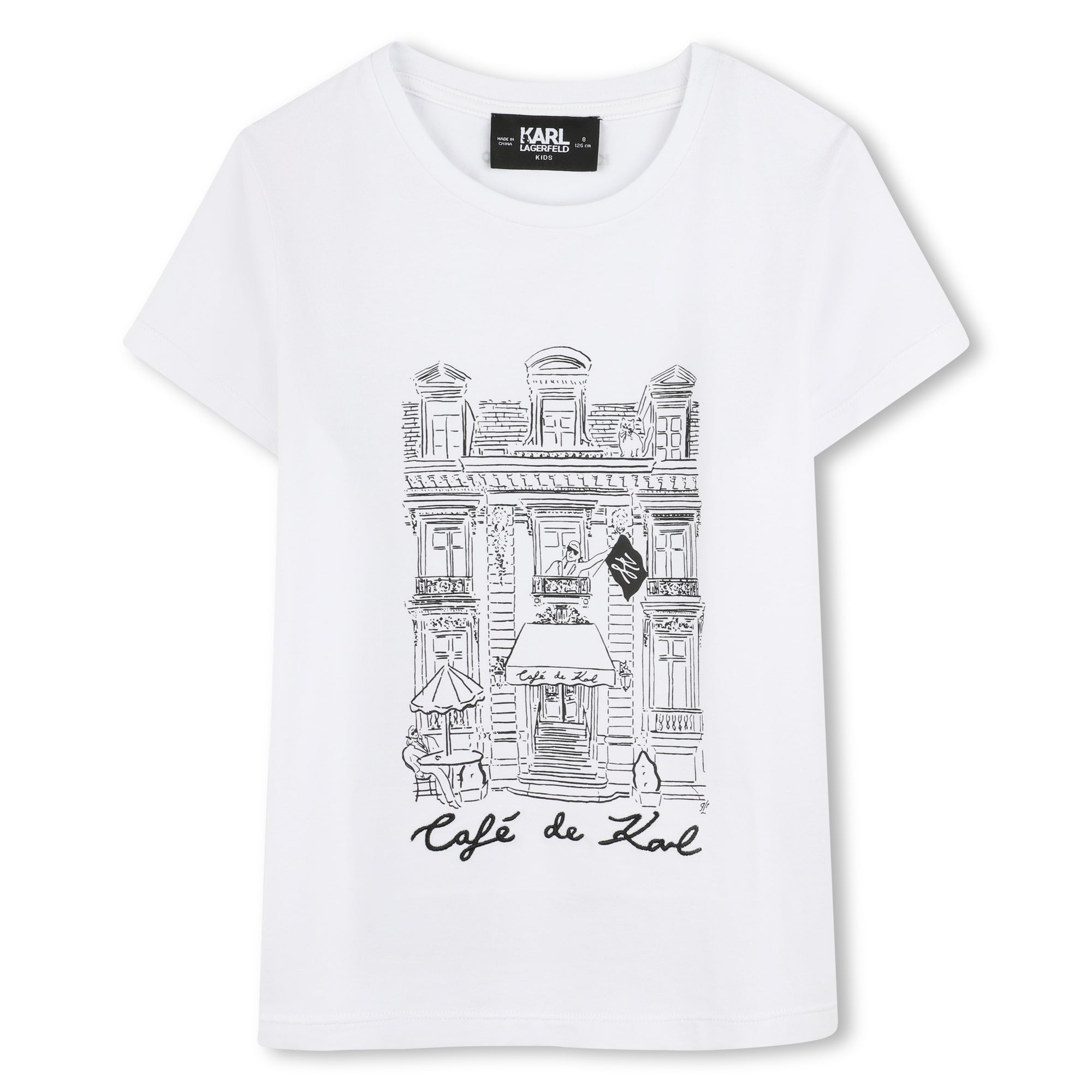 Karl Lagerfeld T Shirt Klz30494 White Branco_shot1