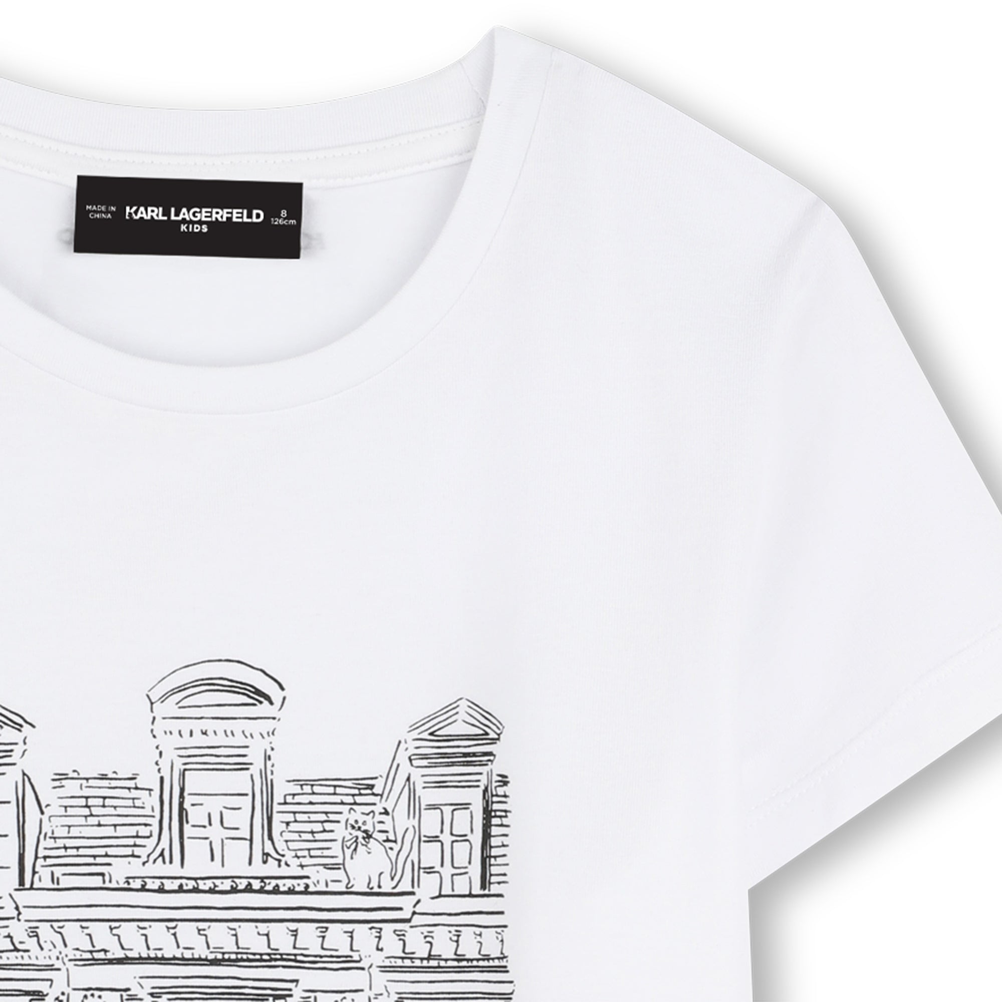 Karl Lagerfeld T Shirt Klz30494 White Branco_shot3