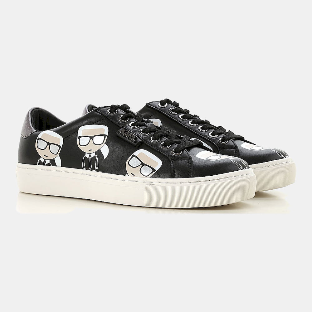 Karl Lagerfield Sapatilhas Sneakers Shoes 61015 Black Preto Shot2