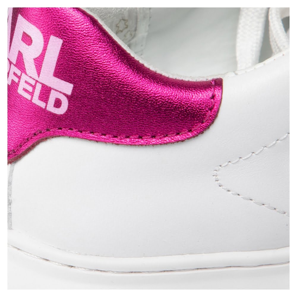 Karl Lagerfield Sapatilhas Sneakers Shoes 62530 Whi Pink Branco Rosa5