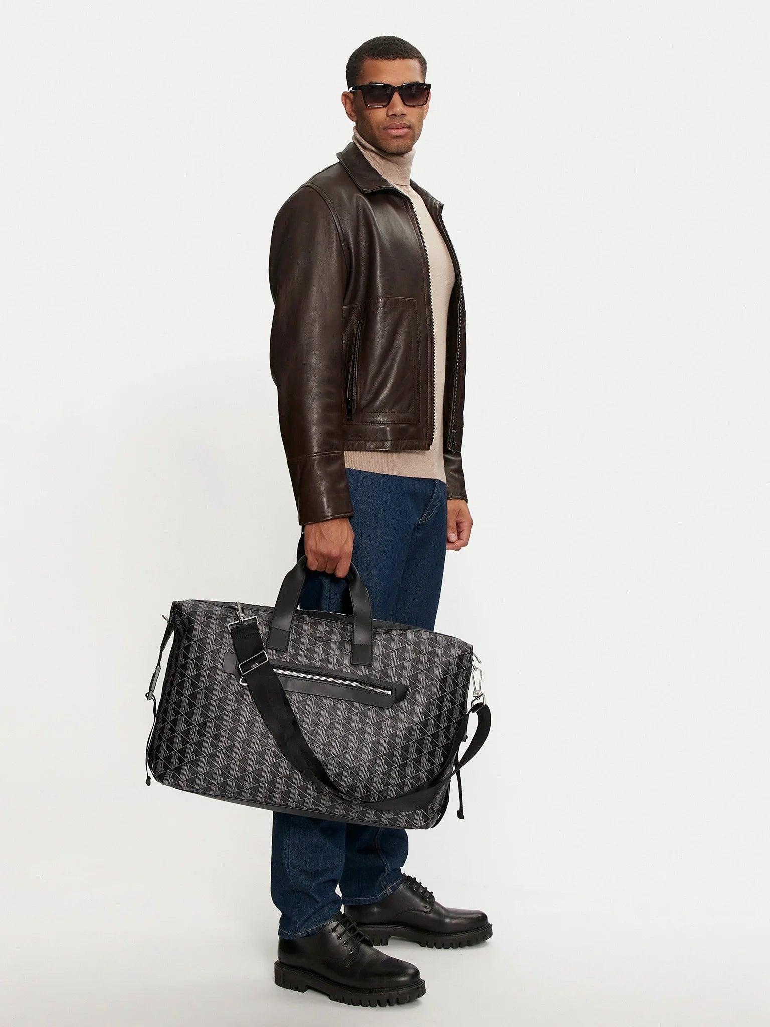 Bolsa Lacoste Preto Blend Weekend