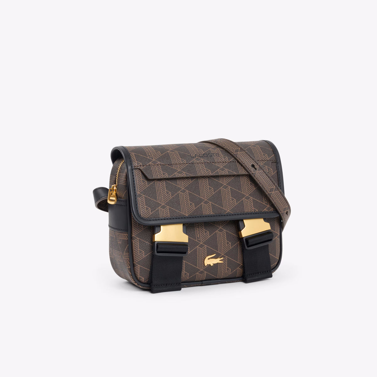 Lacoste Bolsa Bag Nu5423bg Brown.logo Castanho_shot3