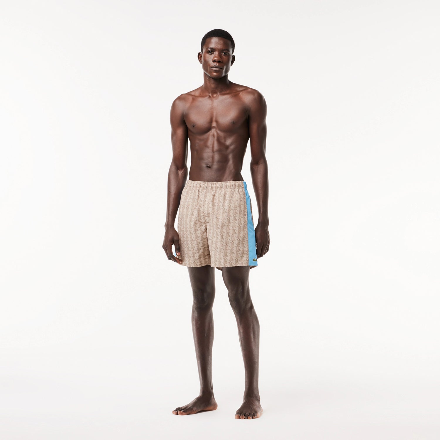 Lacoste Calcao De Banho Swim Shorts Mh6980 Beige.logo Beige_shot1