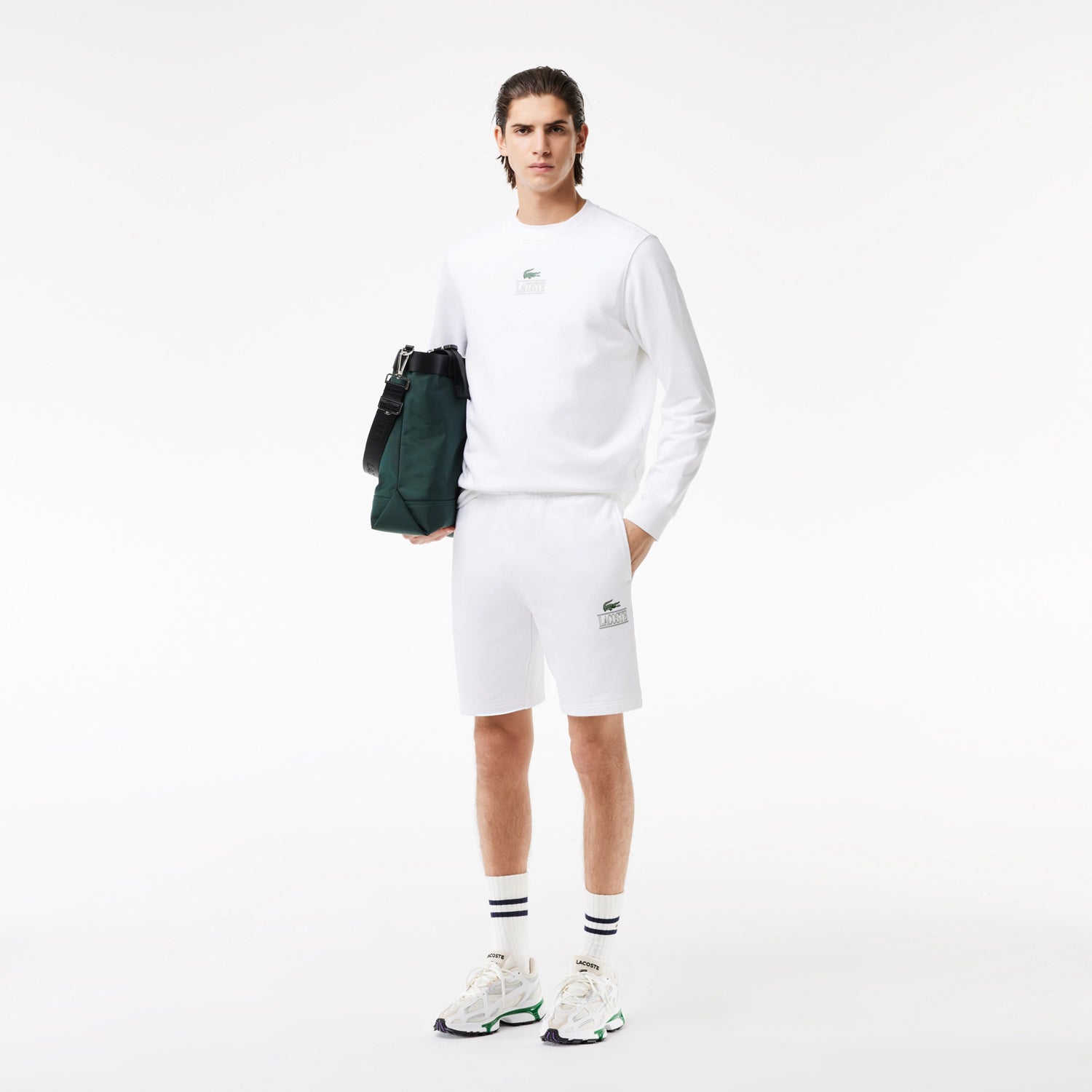 Lacoste Calcao Shorts Gh1220 White Branco_shot4