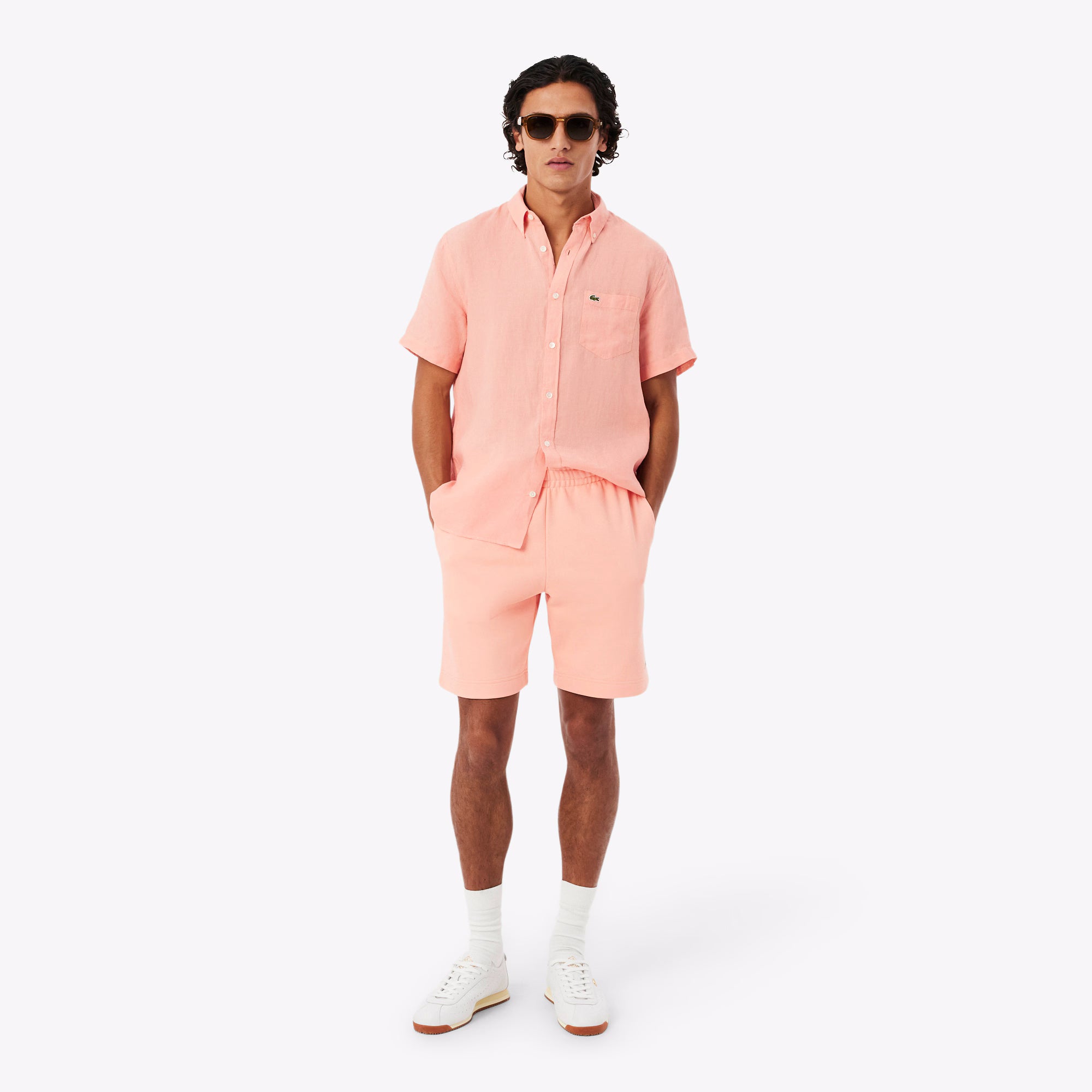 Lacoste Calcao Shorts Gh9860 Rose Rosa_shot1