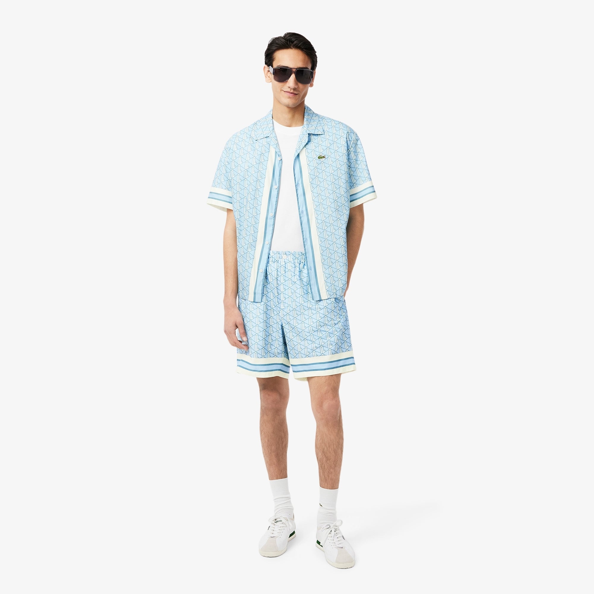 Lacoste Calcao Shorts Gh9928 Blue Azul_shot2