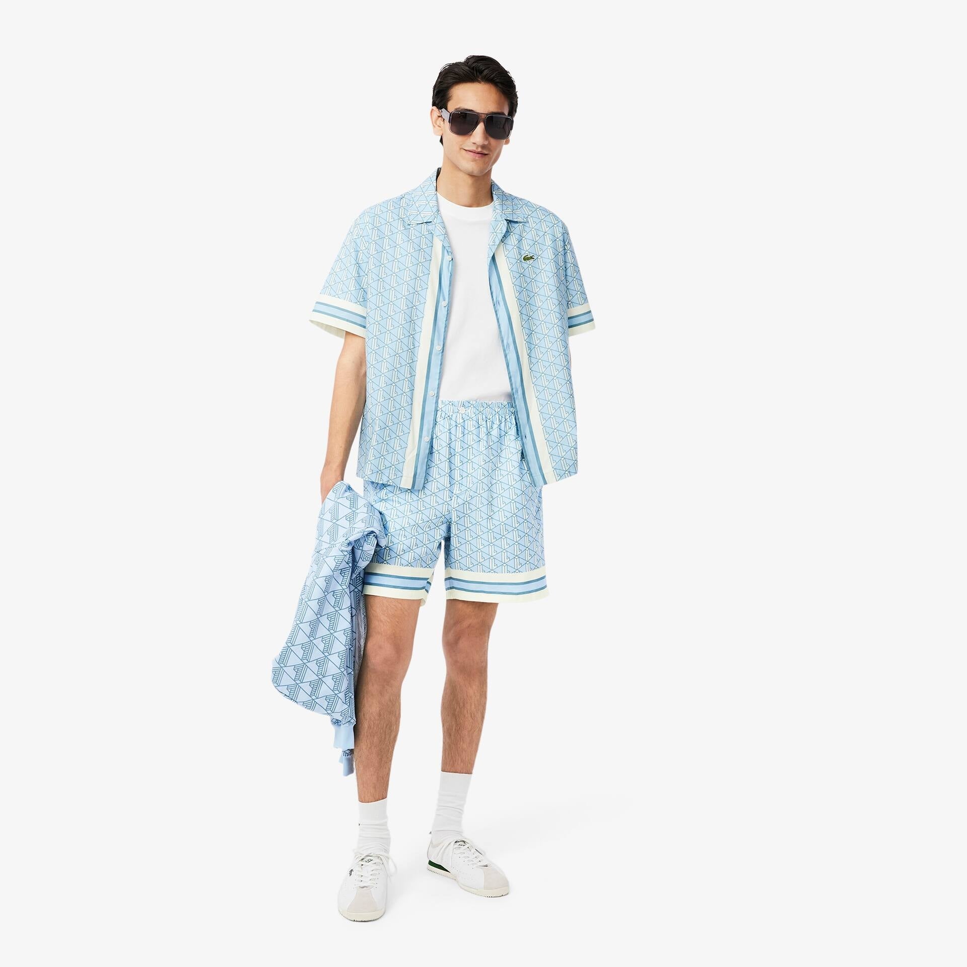 Lacoste Calcao Shorts Gh9928 Blue Azul_shot7